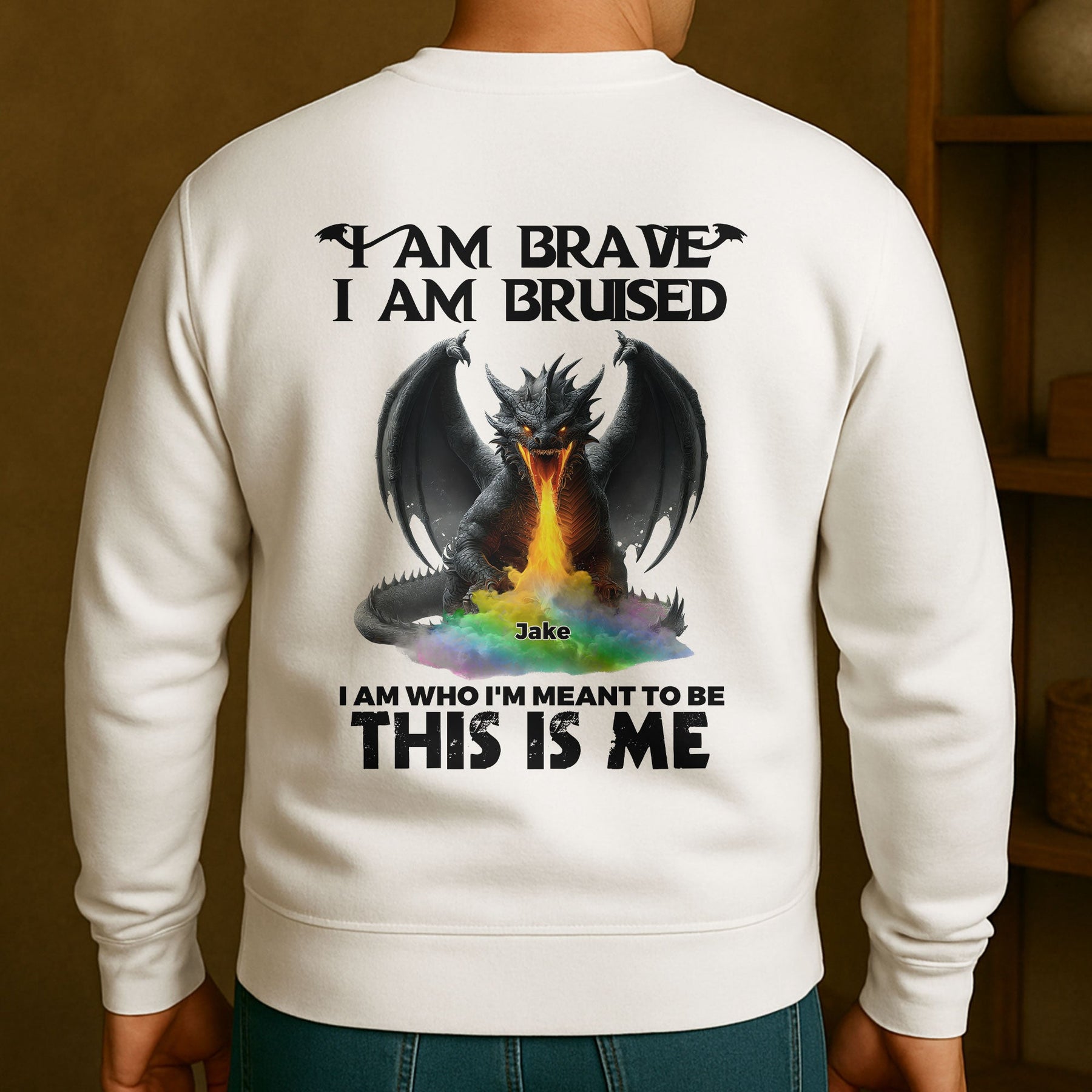 I Am Brave I Am Bruised This Is Me - Personalized Back Printed Shirt