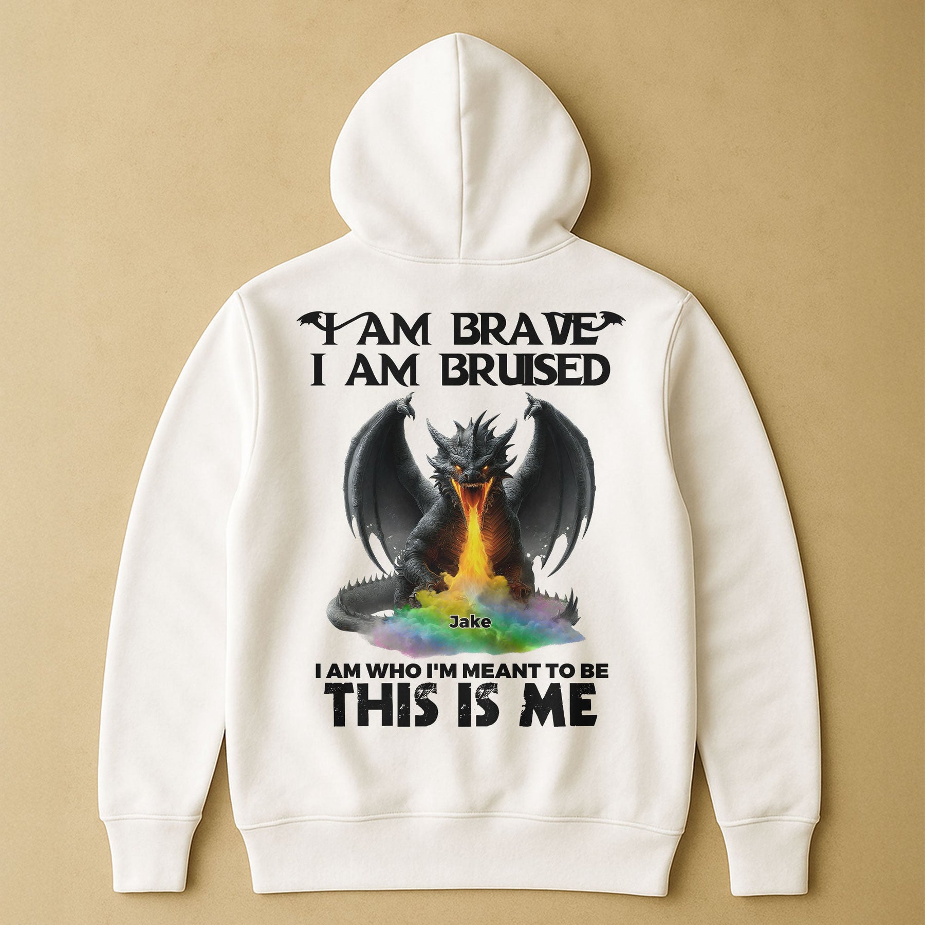 I Am Brave I Am Bruised This Is Me - Personalized Back Printed Shirt