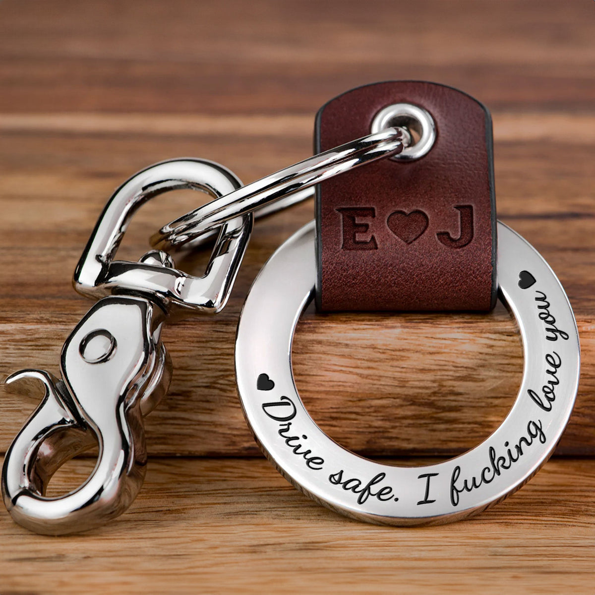 I Fucking Love You - Personalized Coordinates Keychain