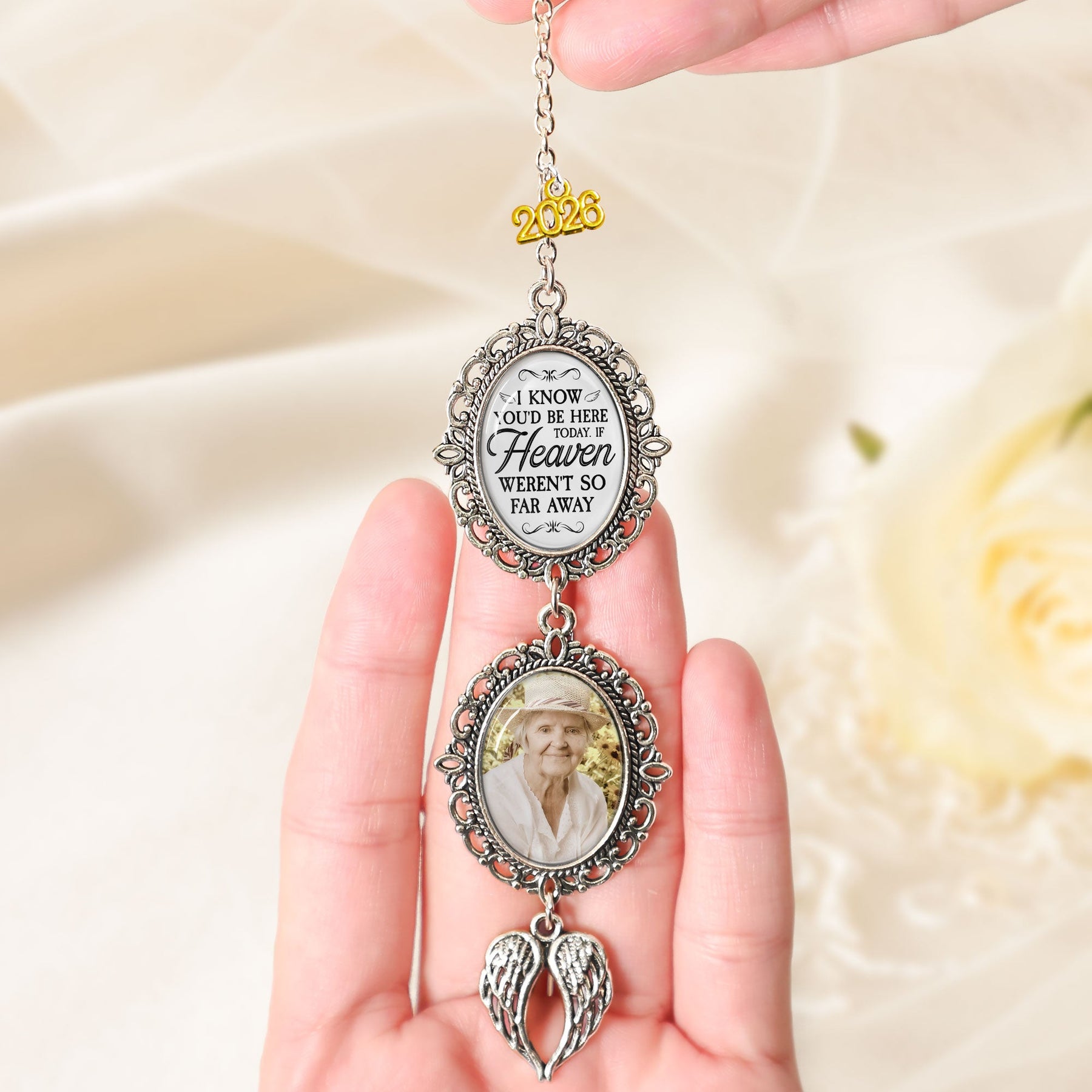 I Know You'd Be With Me Today - Custom Graduation Tassel Photo Charm