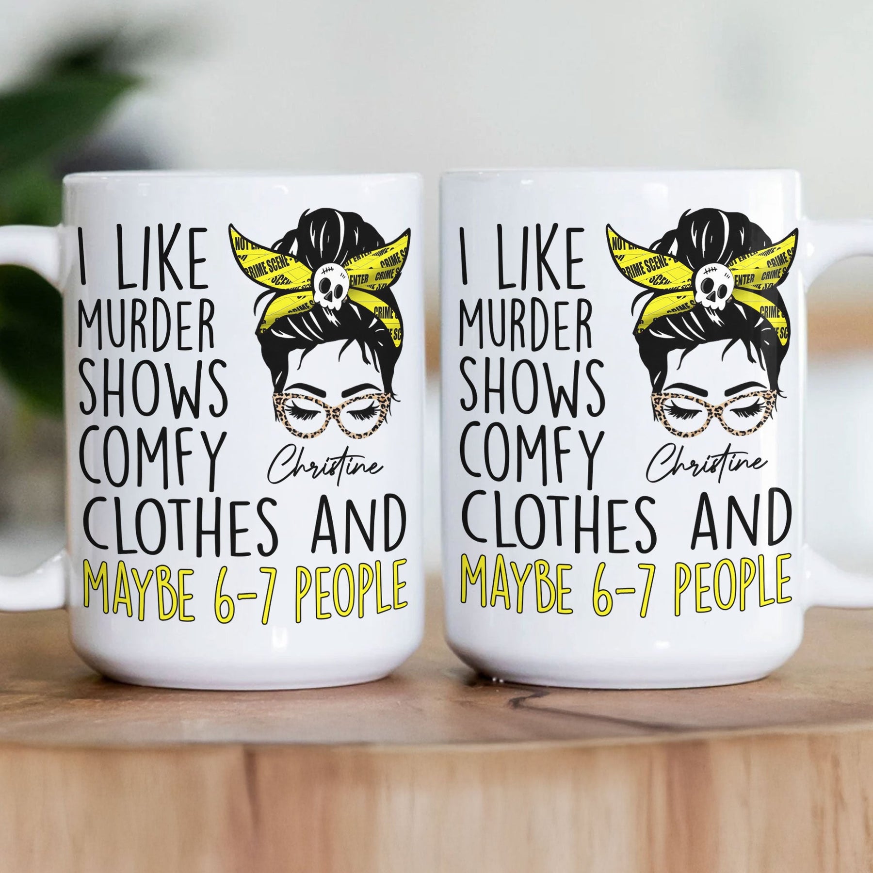 I Like Murder Shows - Personalized Mug