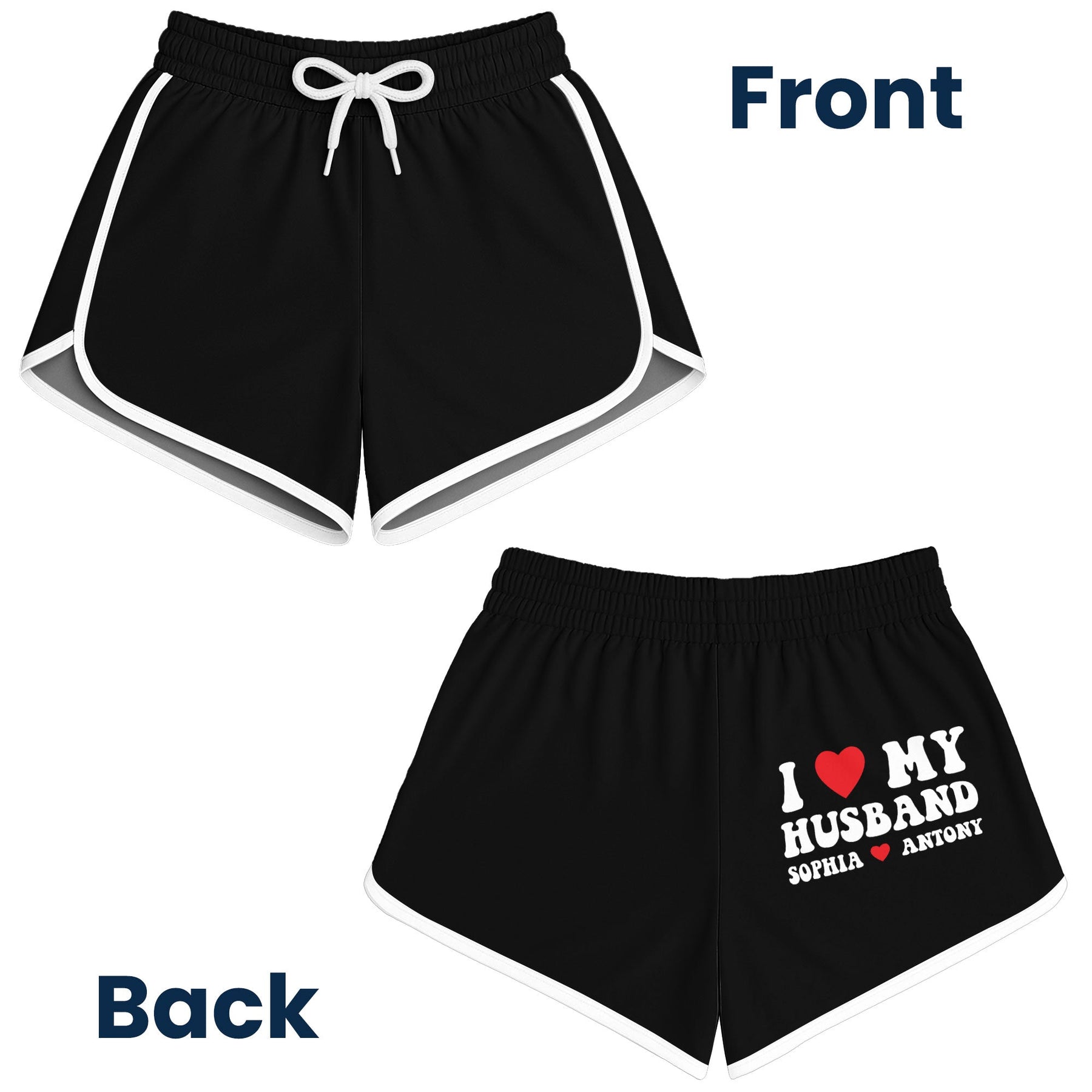 I Love My Husband - Custom Dolphin Shorts