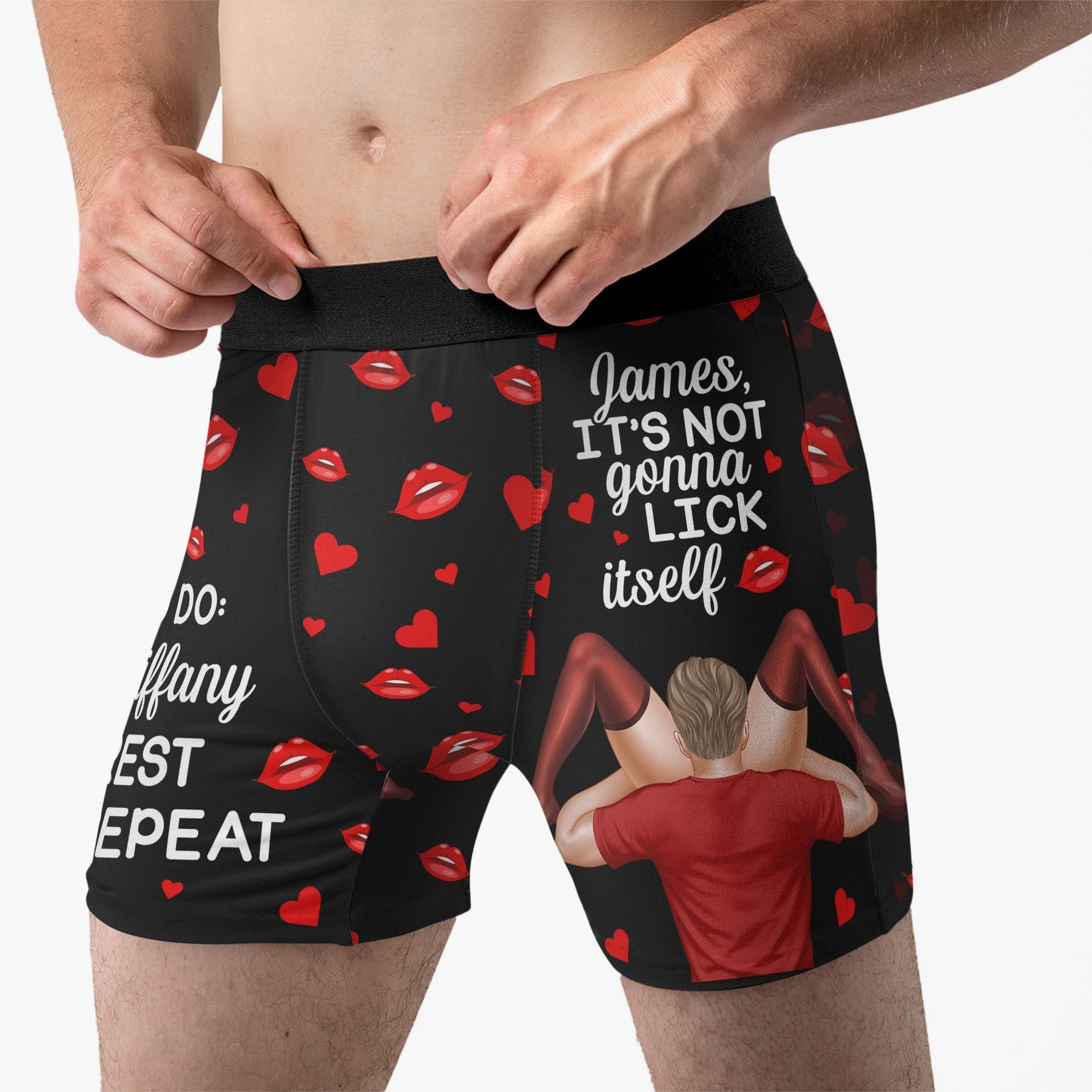 It’s Not Gonna Lick Itself - To Do List Spicy Gift For Him, Husband - Personalized Men's Boxer Briefs