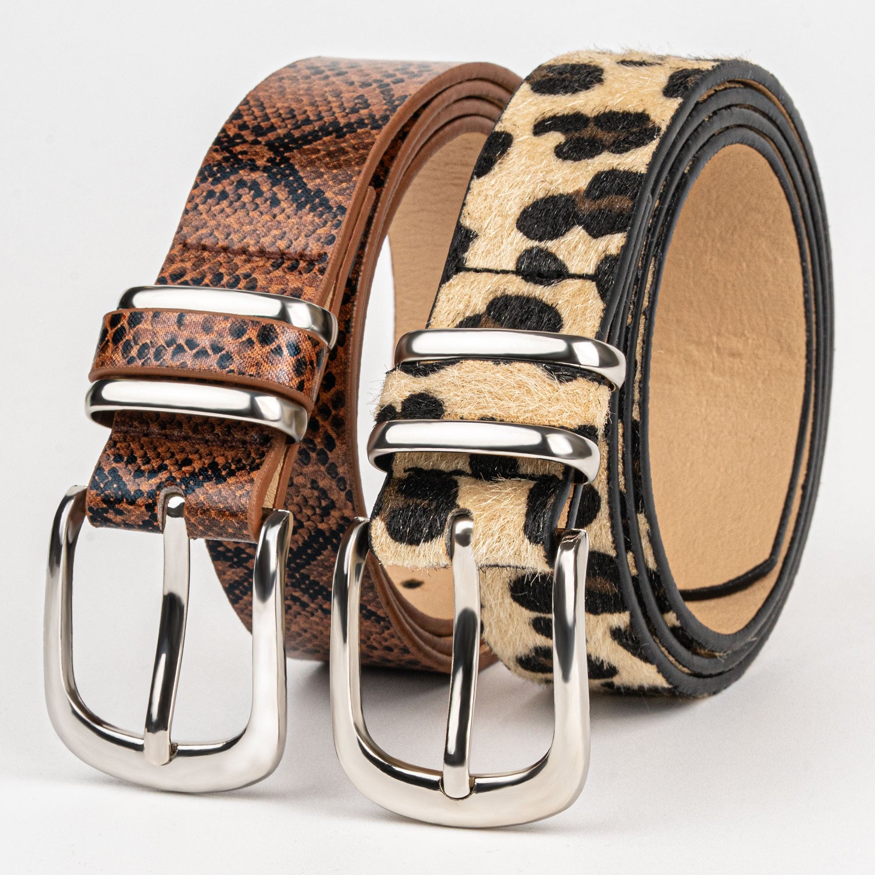 I Miss Your Face - Personalized Animal Print Leather Belt