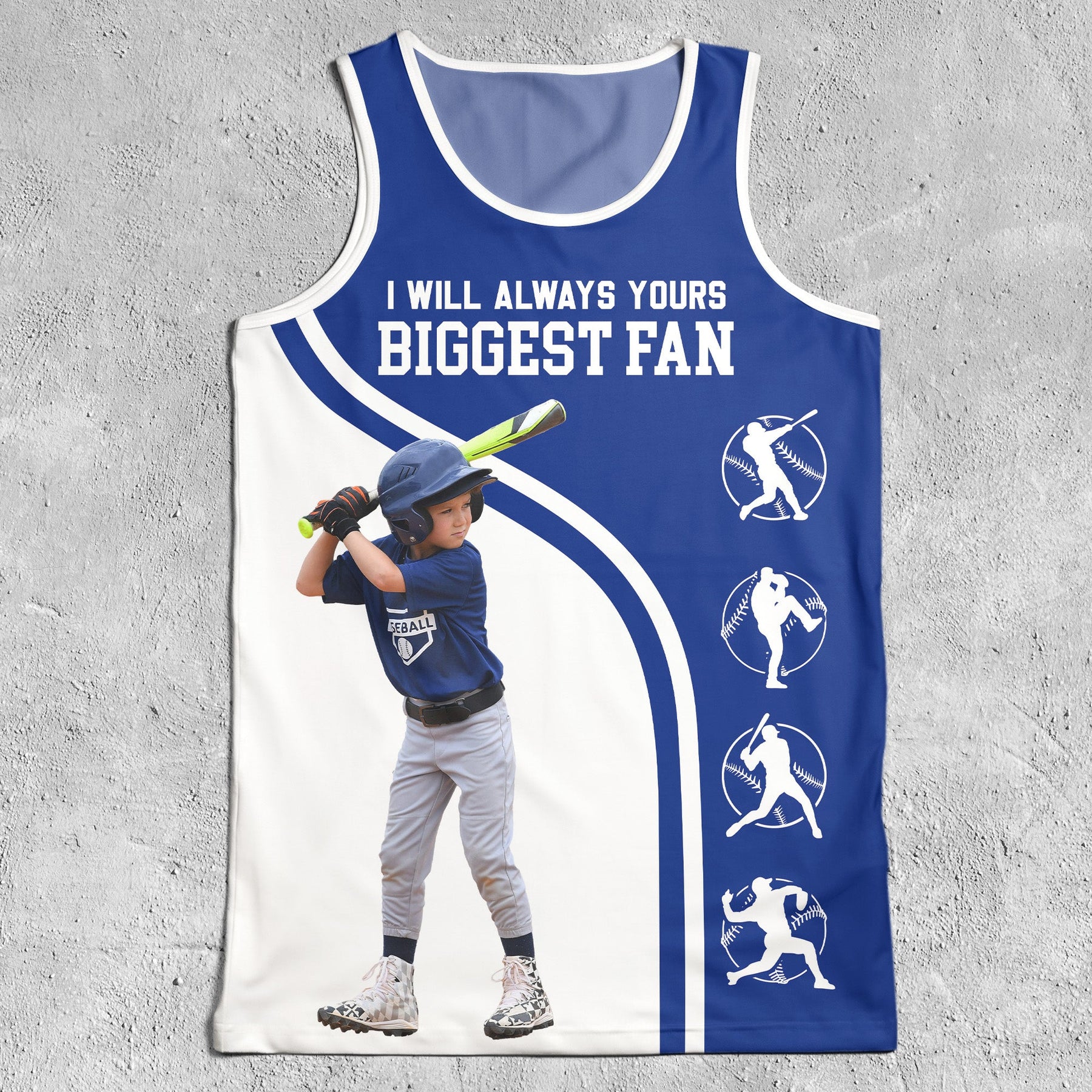 I Will Always Yours Biggest Fan - Custom Photo Tank Top For Men