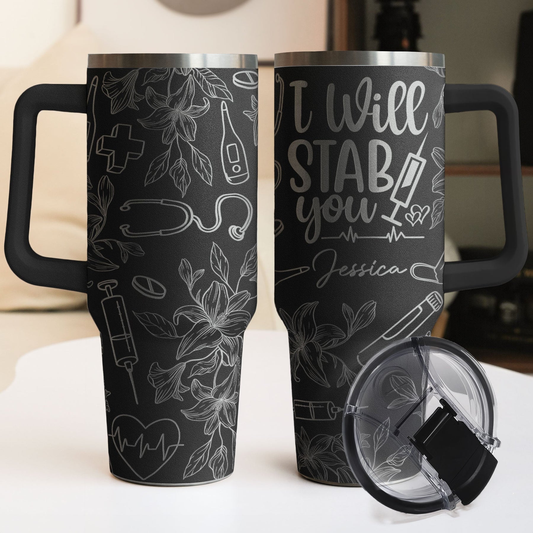 I Will St*b You - Personalized 40oz Tumbler