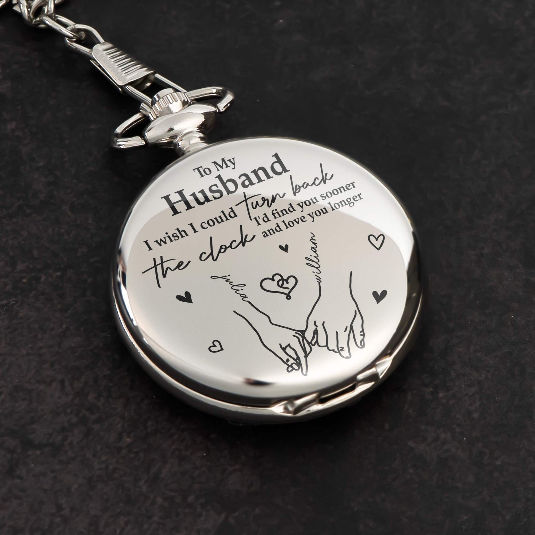 I Wish I Could Turn Back The Clock - Personalized Pocket Watch