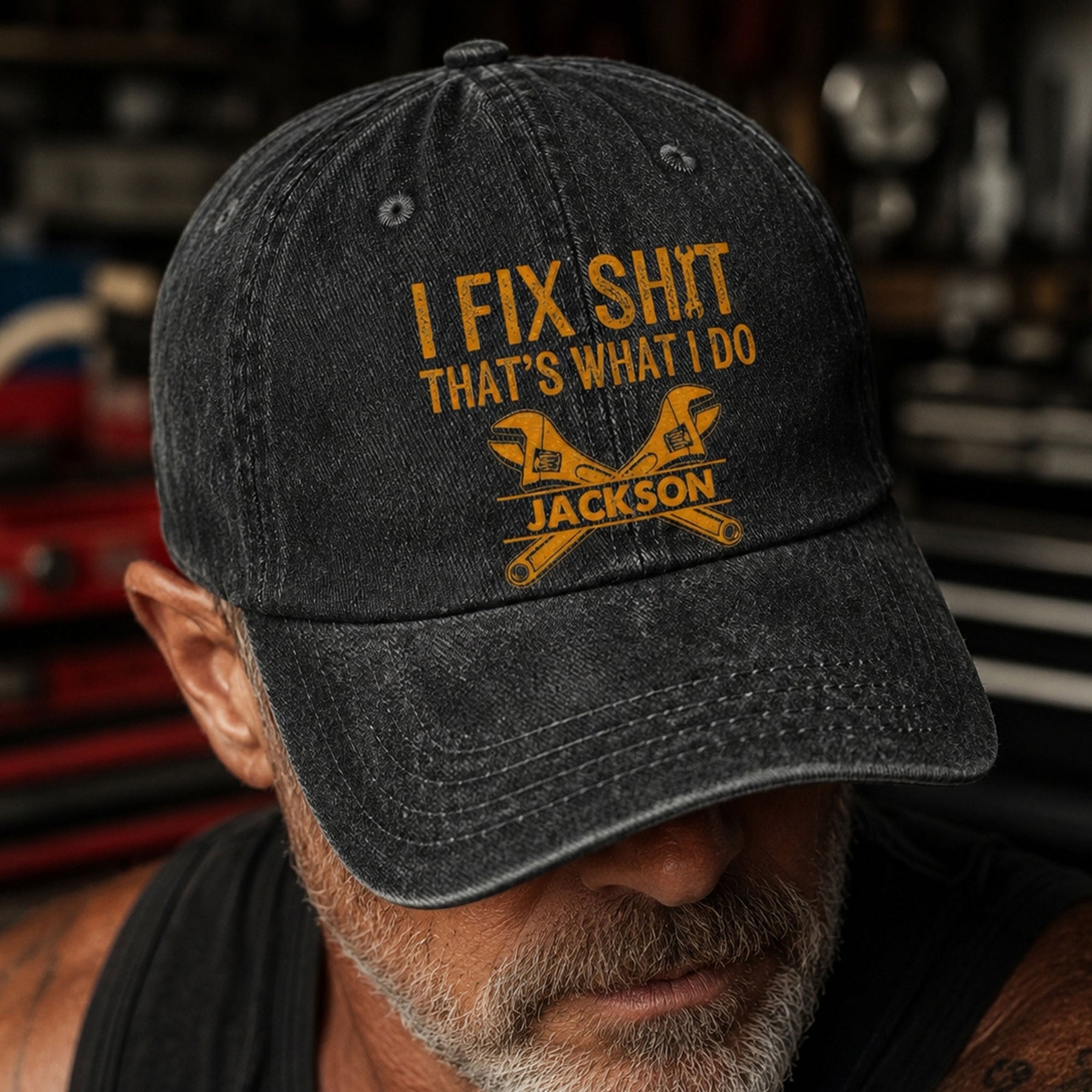 I Fix Sh!T That's What I Do - Funny Gifts For Men, Husband, Dad, Grandpa, Mechanic Handyman - Personalized Cap