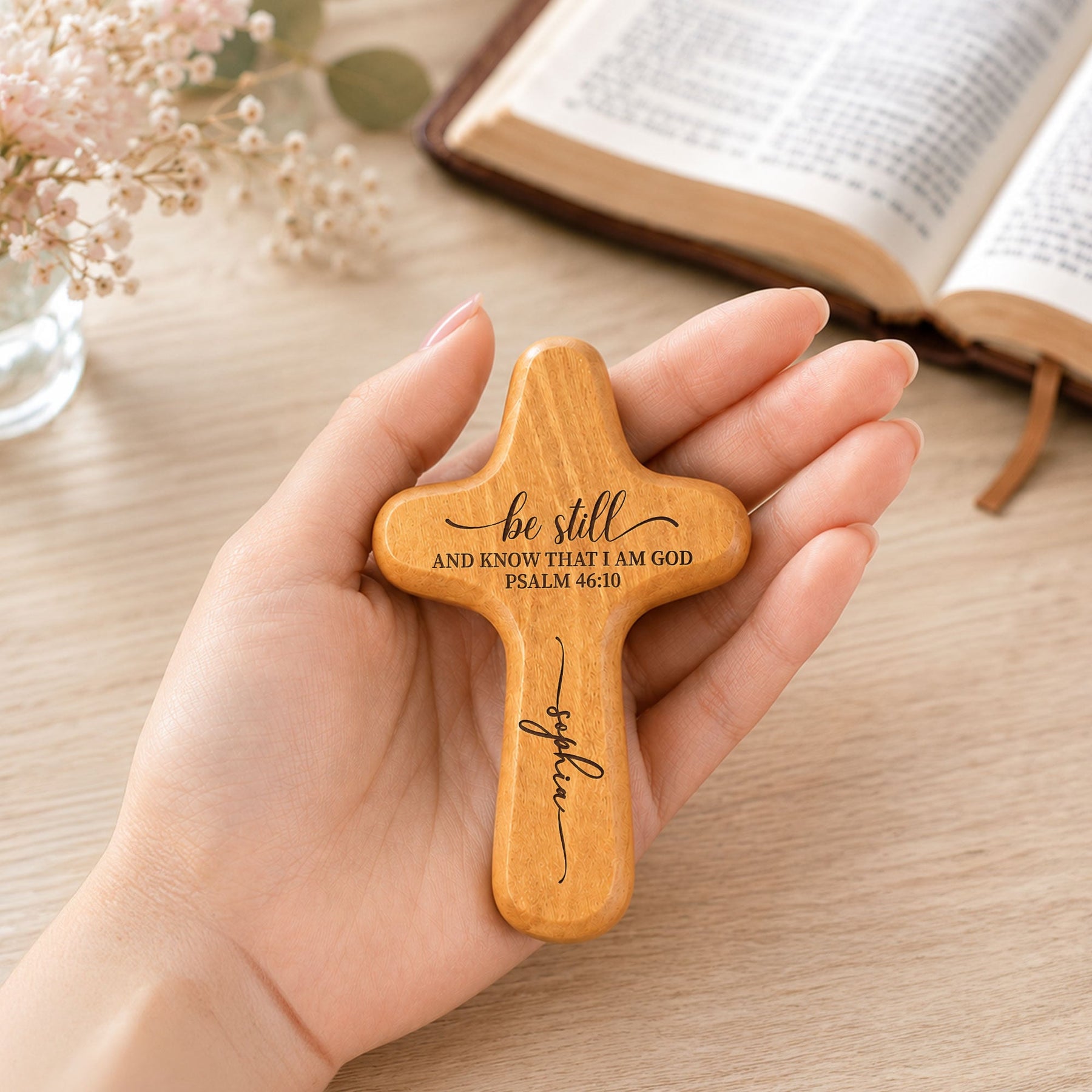 I Love You Pocket Cross Christian Gift For Son, Daughter - Personalized Pocket Cross