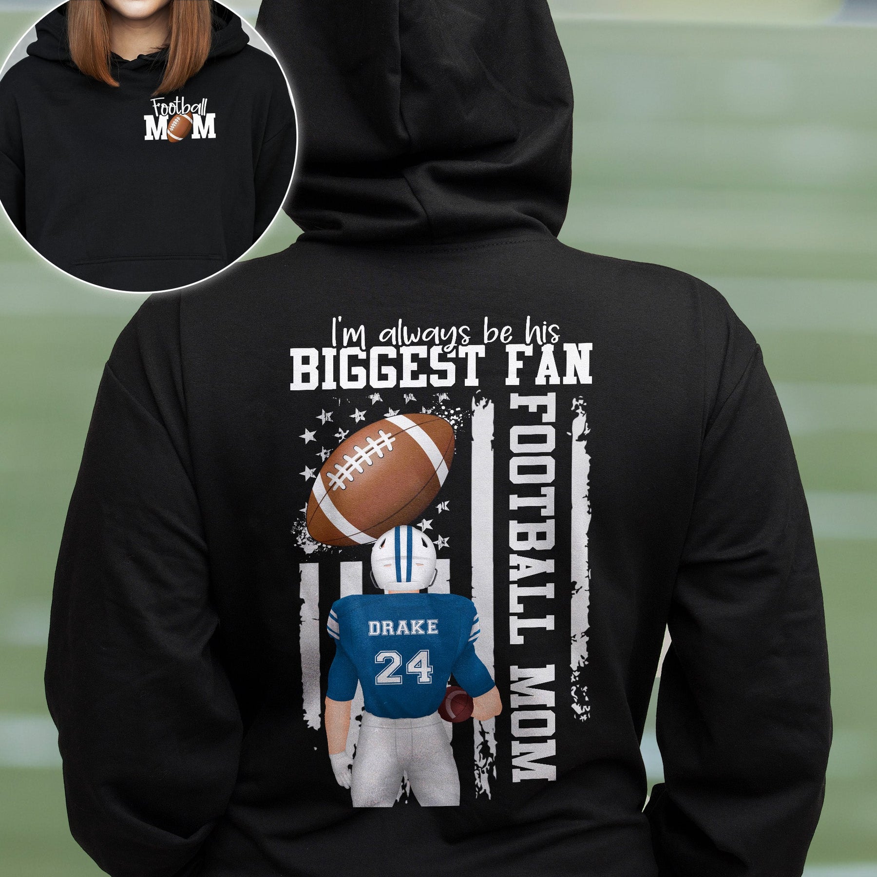 I'm Always Be His Biggest Football Fan - Personalized Shirt