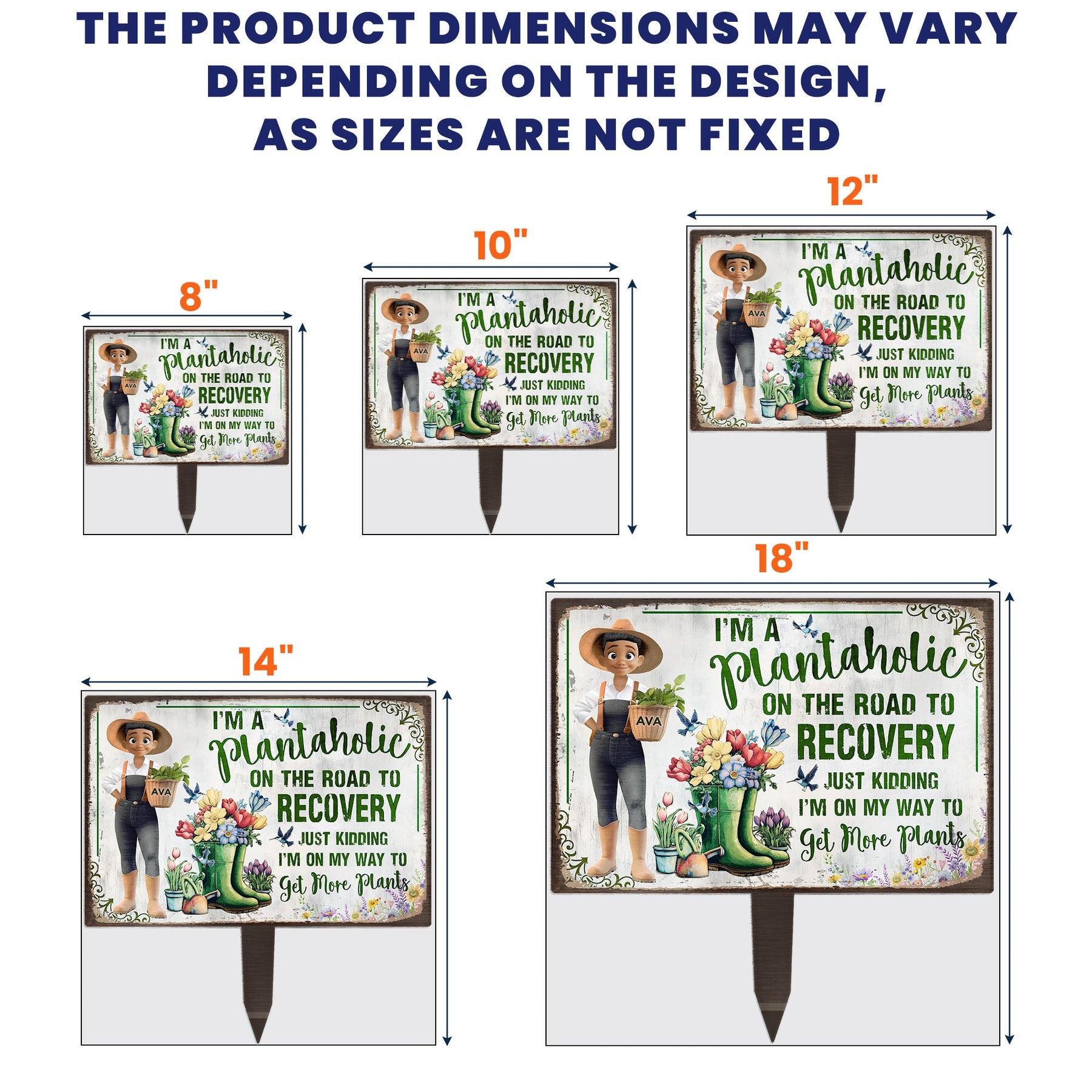 I'm A Plantaholic Just Kidding Get More Plants - Personalized Metal Garden Stake