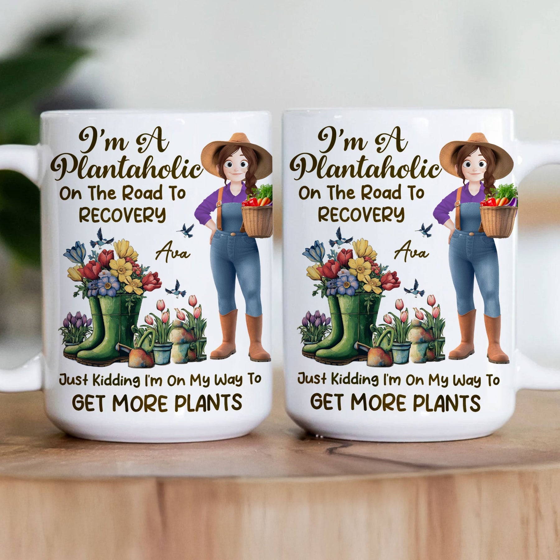 I'm A Plantaholic On The Road To Recovery - Personalized Mug