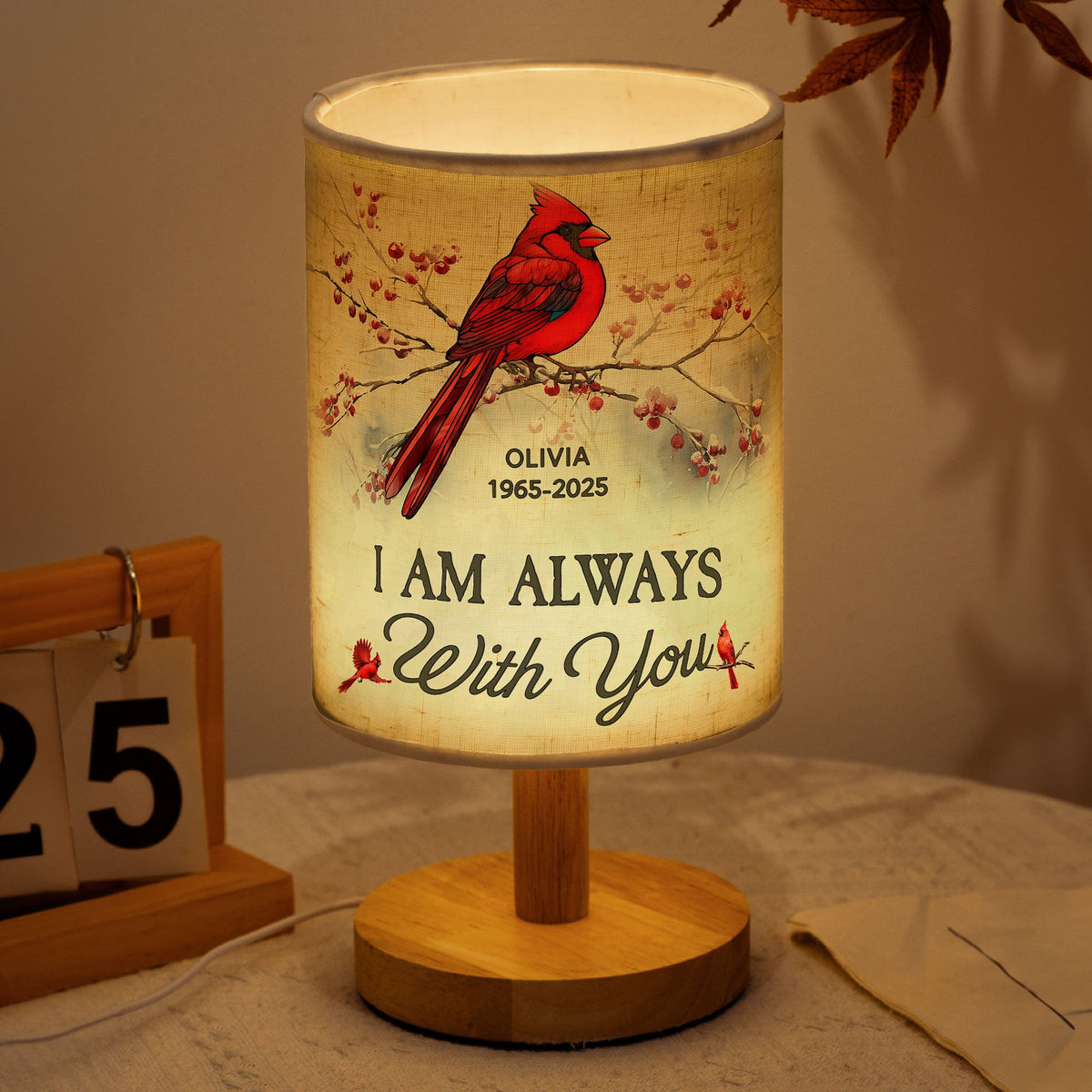 I'm Always With You - Personalized Fabric Lamp