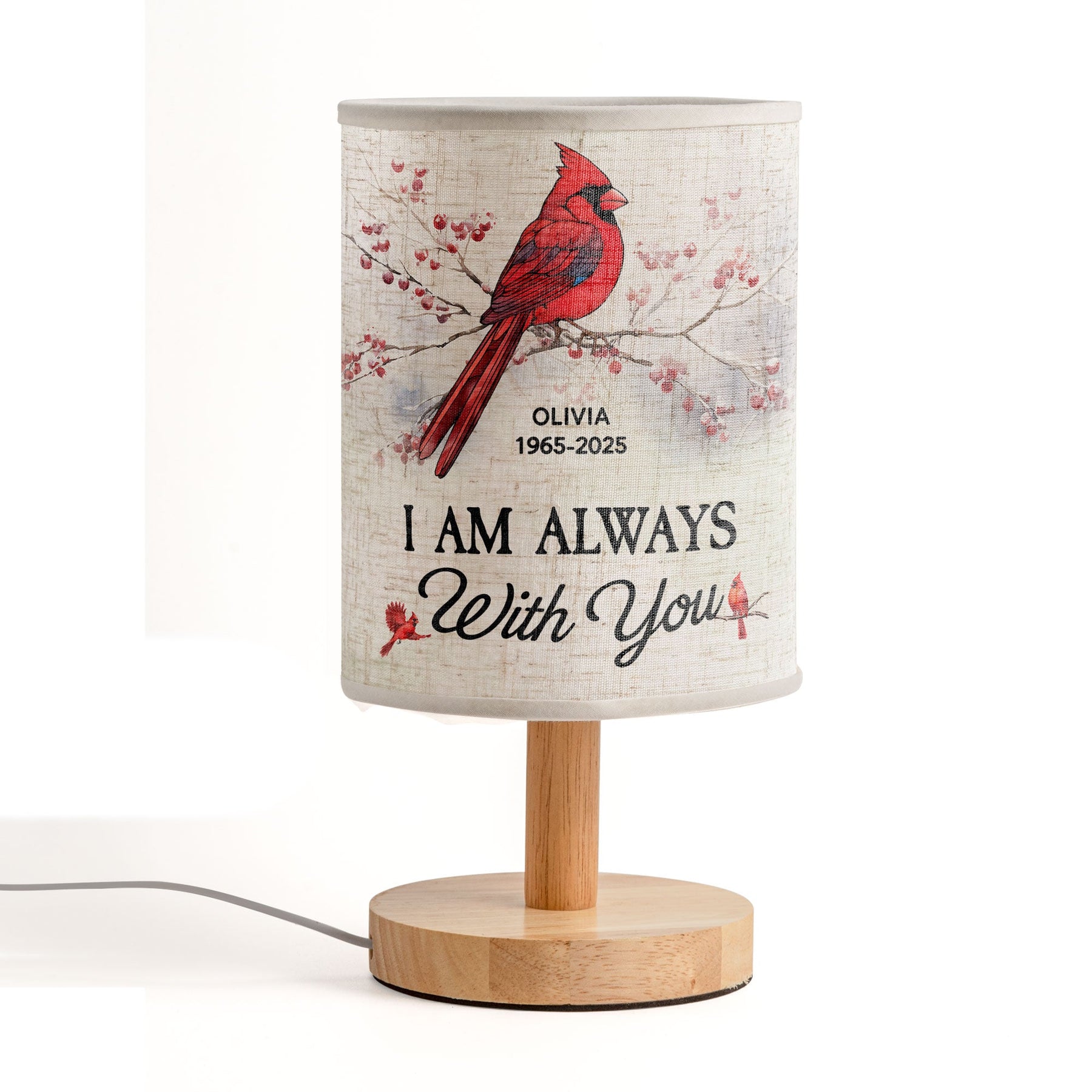 I'm Always With You - Personalized Fabric Lamp