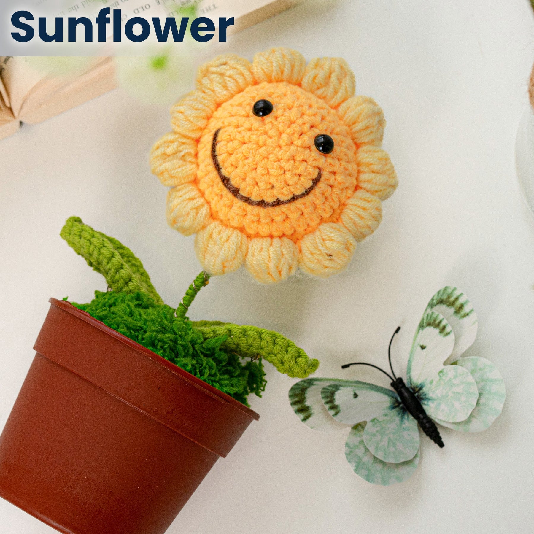 I'm Always With You - Personalized Photo Crochet Flower Lamp