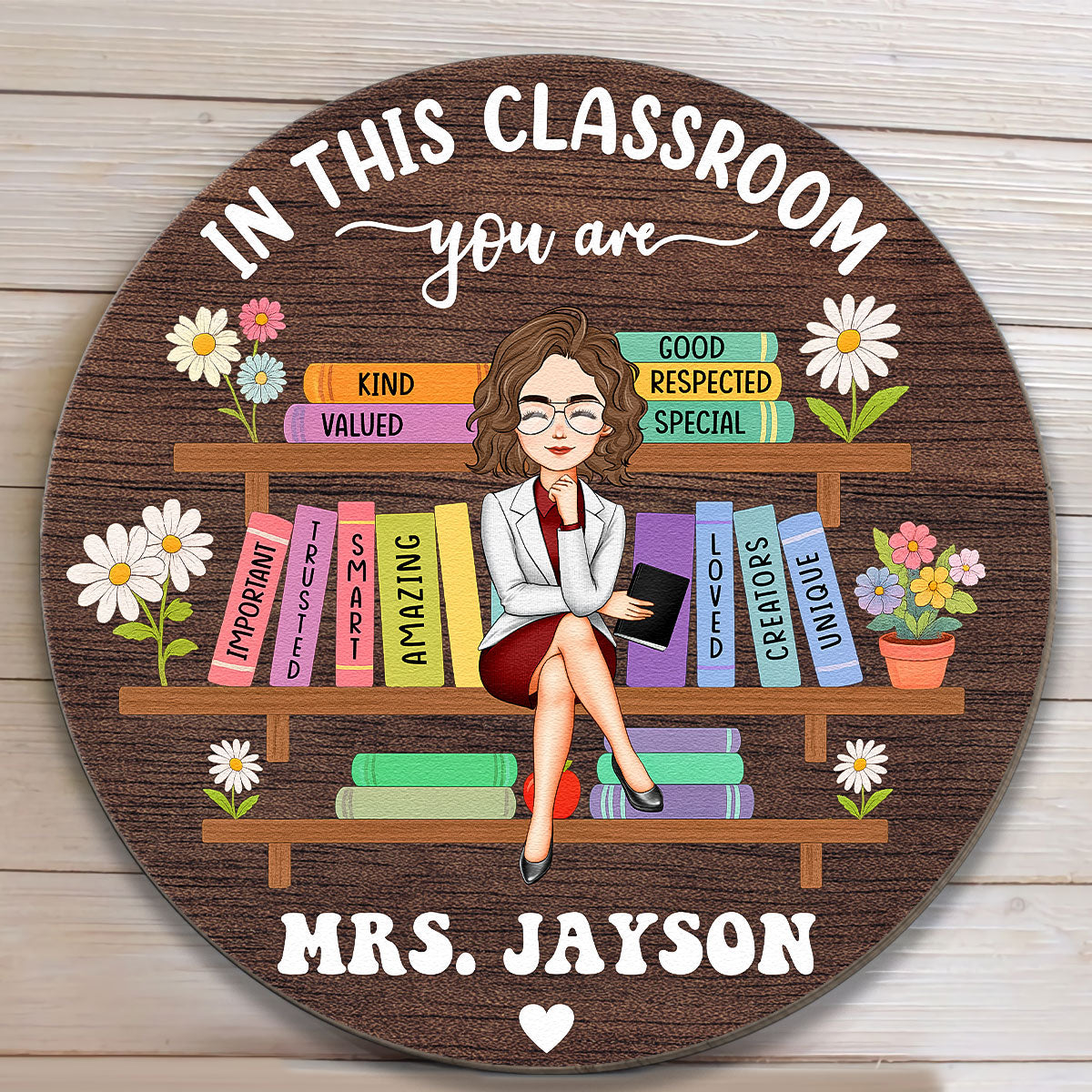 In This Classroom You Are Custom Back To School Decor - Personalized Wood Sign