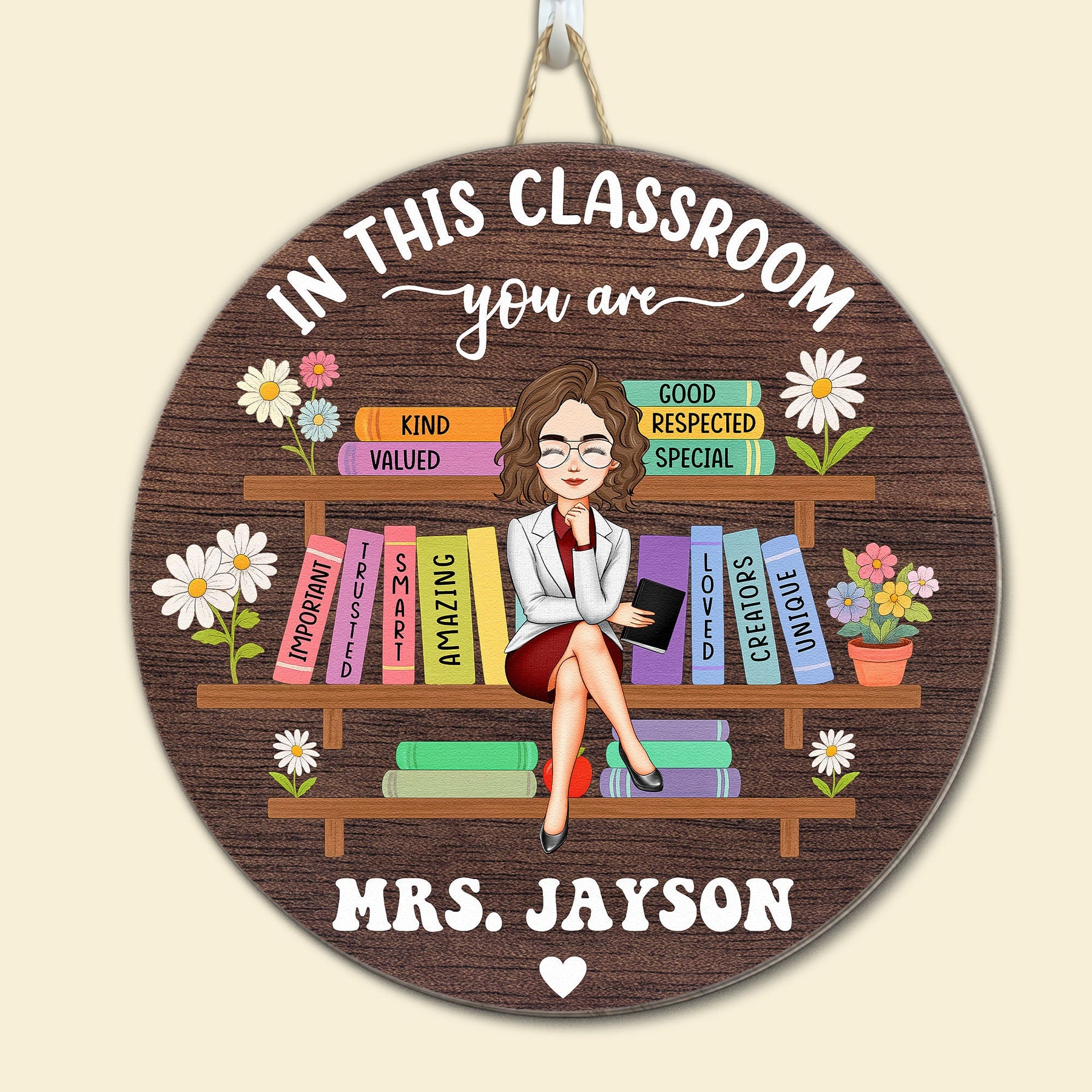 In This Classroom You Are Custom Back To School Decor - Personalized Wood Sign