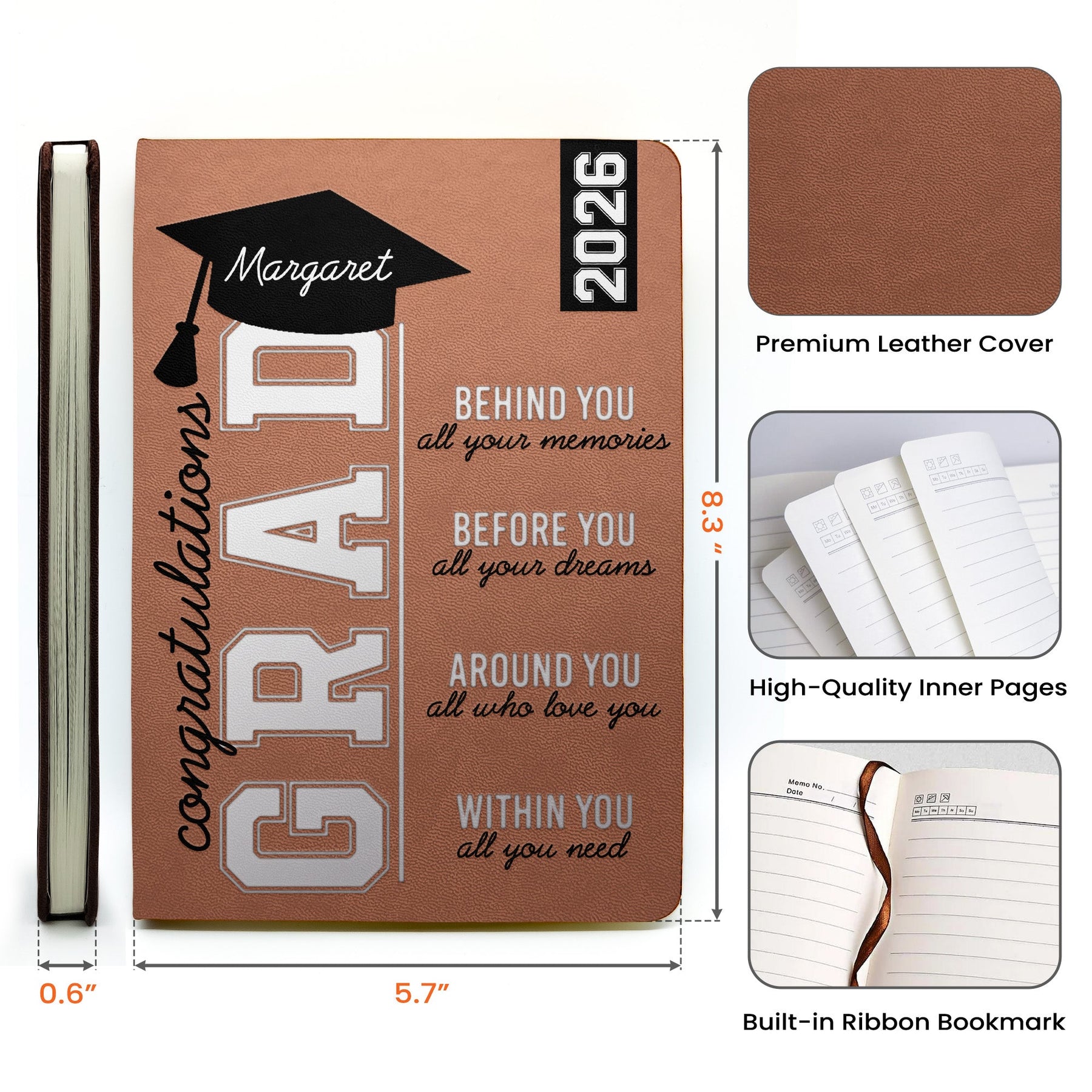 Inspirational Graduation - Personalized Journal