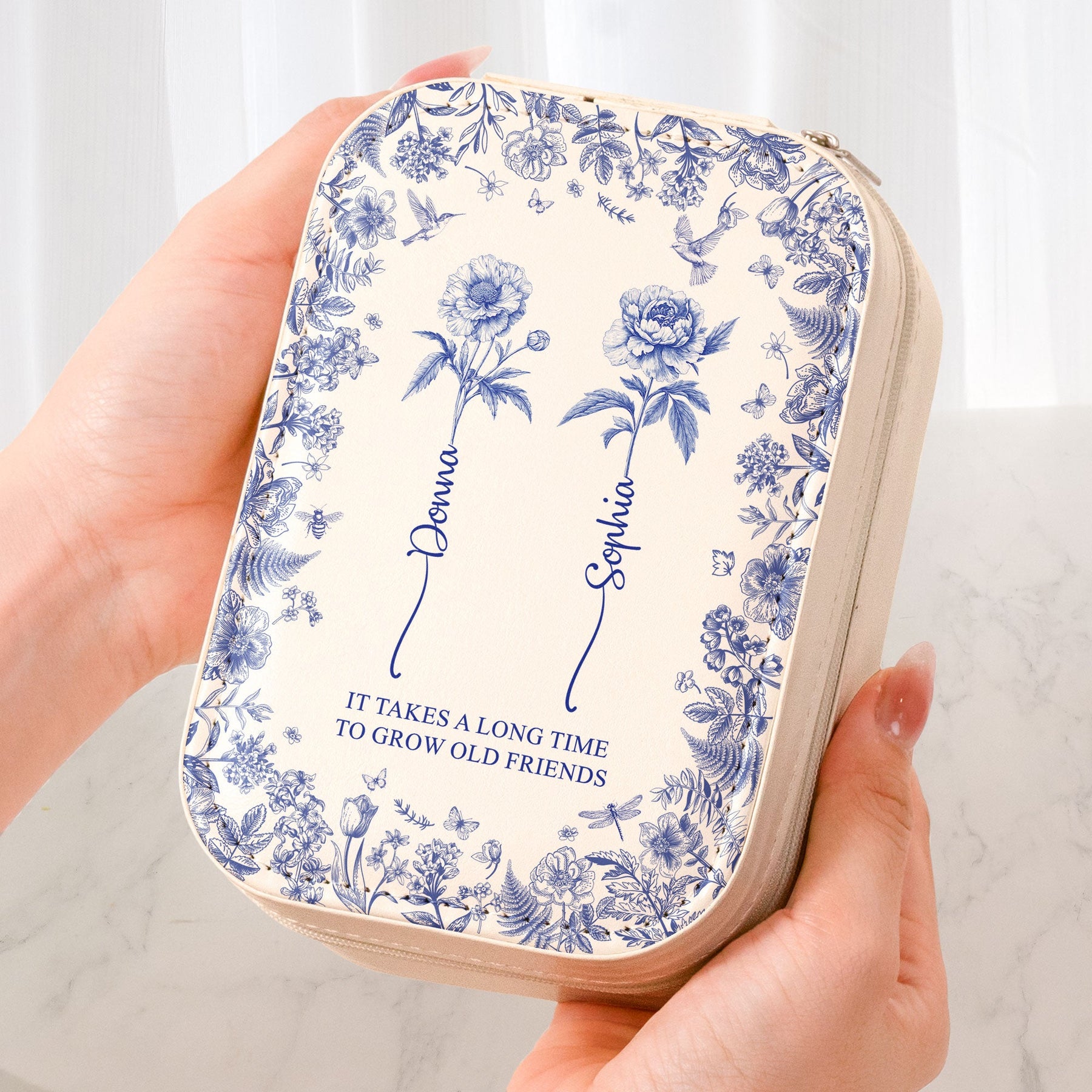 It Takes A Long Time To Grow An Old Friend - Custom Makeup Box With LED Mirror