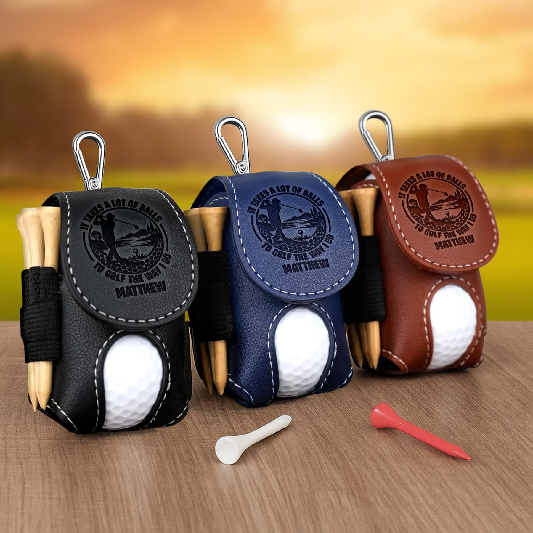 It Takes A Lot Of Balls To Golf The Way I Do - Personalized Golf Ball Holder