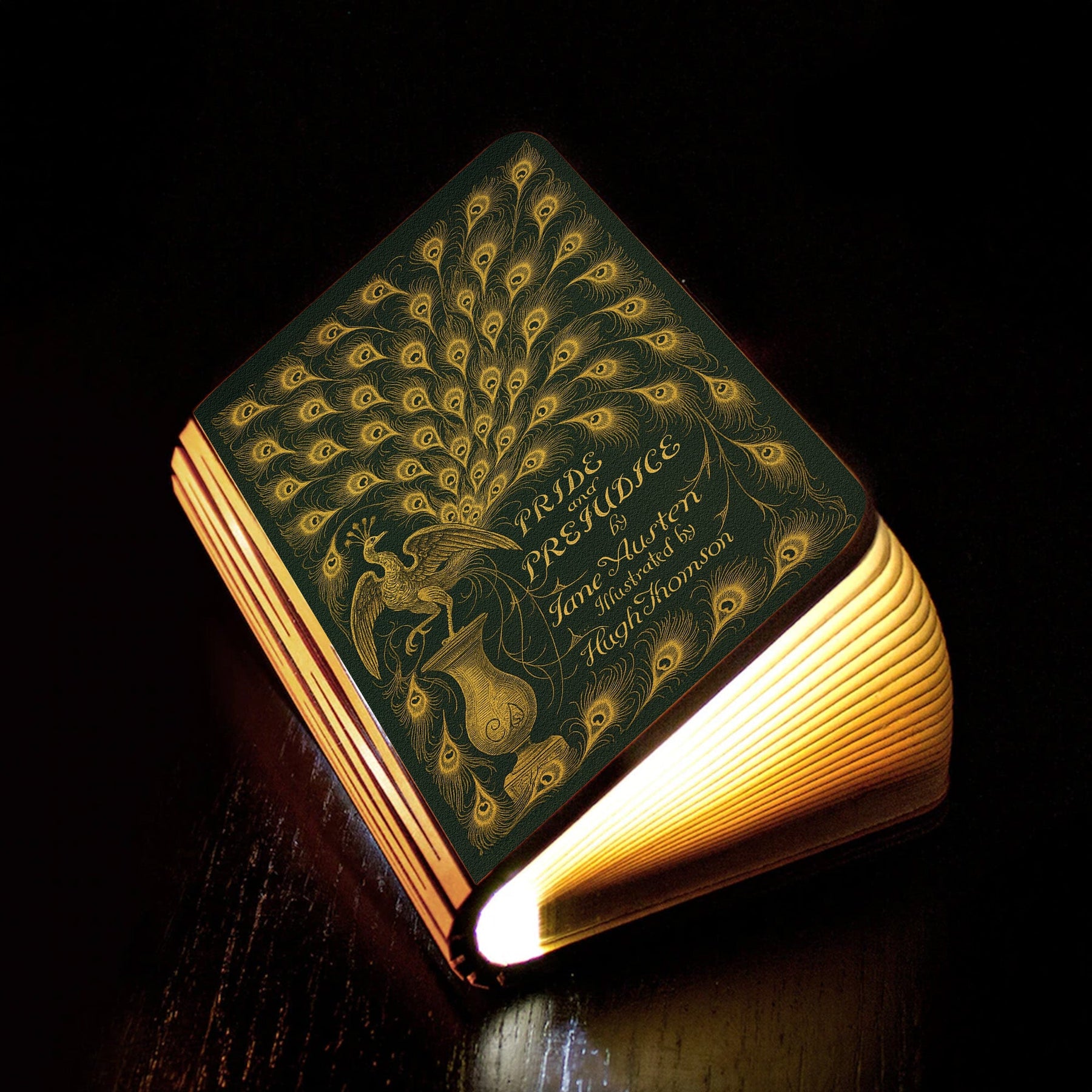 Jane Austen Old Book Cover - Personalized Book Lamp