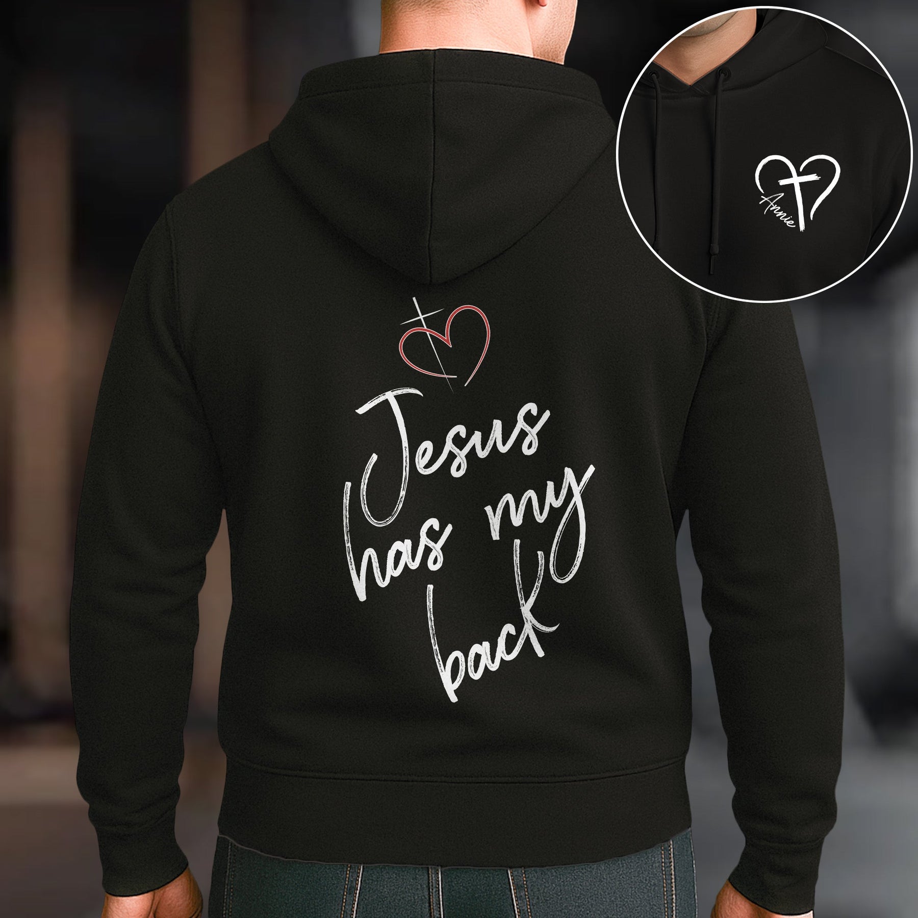 Jesus Has My Back - Personalized Shirt