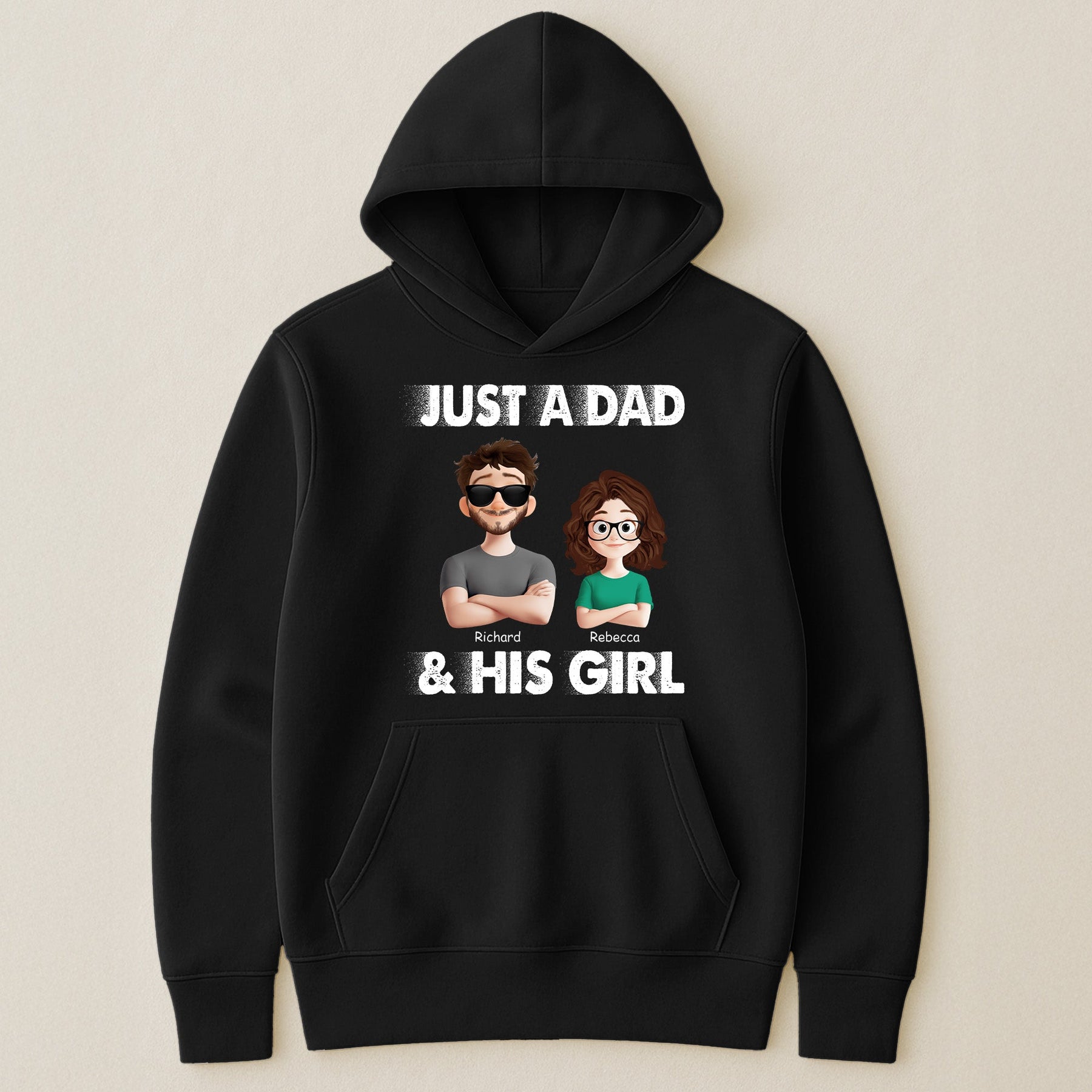 Just A Dad And His Kids - Personalized Shirt