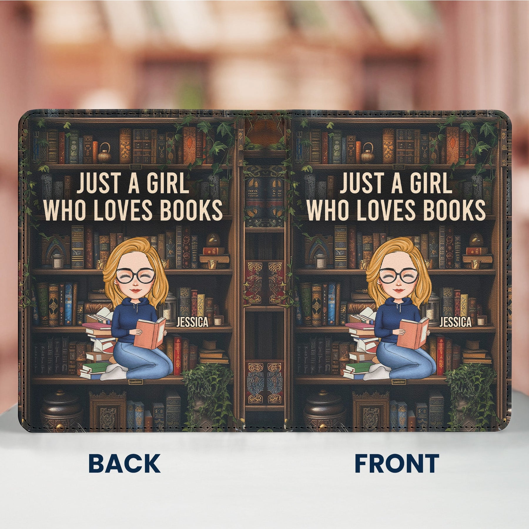 Just A Girl Who Loves Books - Personalized Kindle Paperwhite Case With Stand