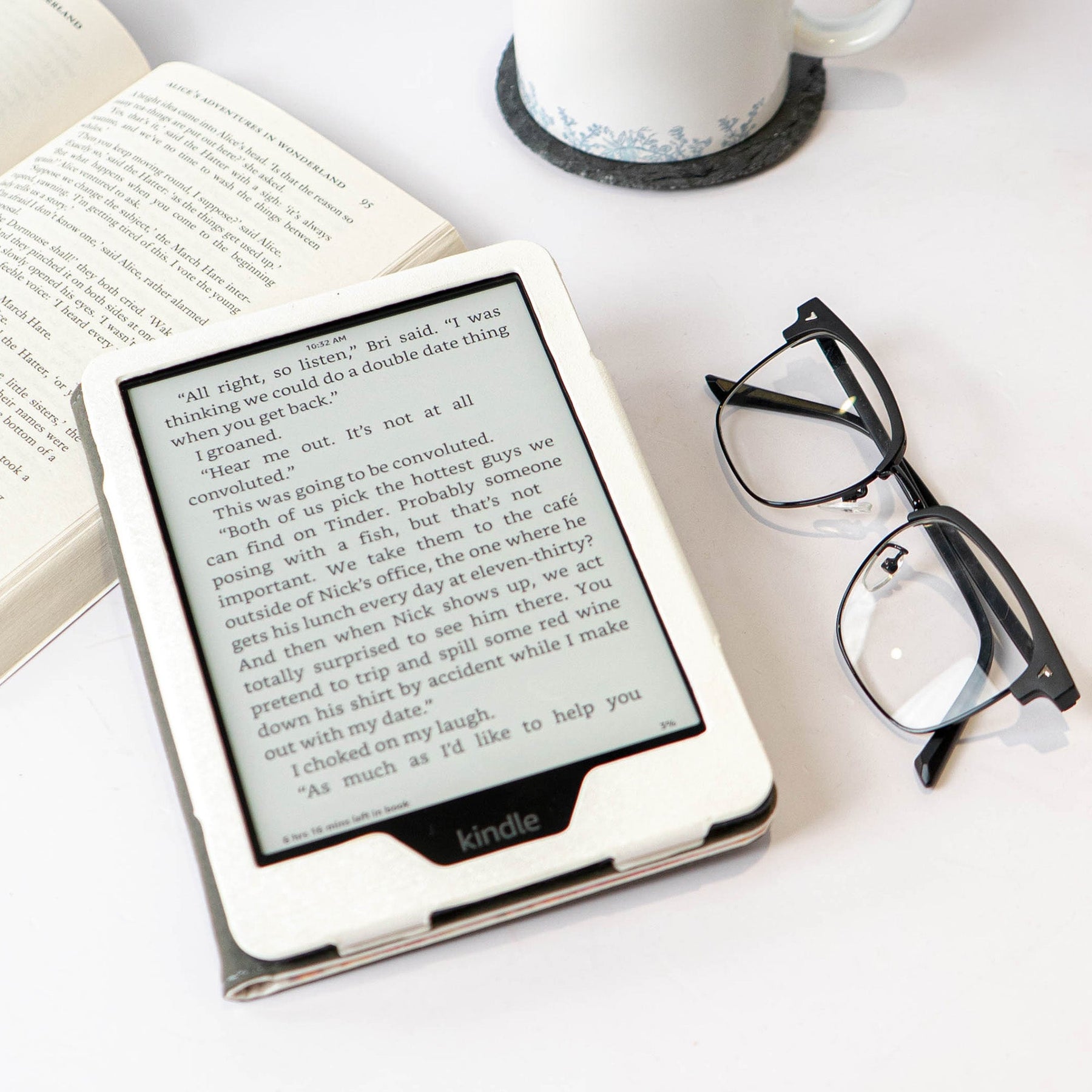 Just A Girl Who Loves Books - Personalized Kindle Paperwhite Case With Stand