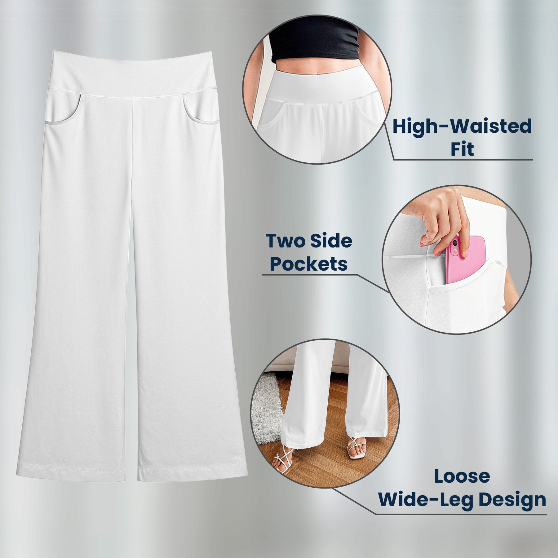 Just A Girl Who Loves Books - Personalized Wide Leg Pants