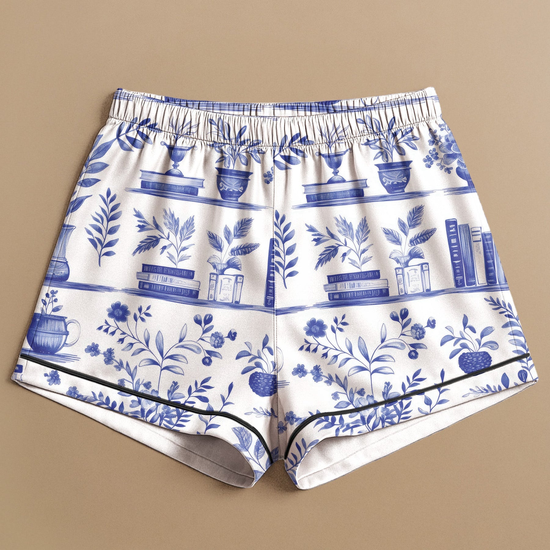 Just A Girl Who Loves Books Toile De Jouy - Personalized Satin Pajama Set