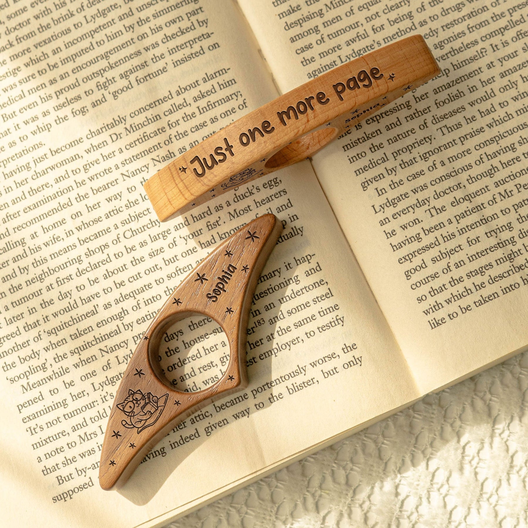 Just One More Page - Personalized Book Page Holder