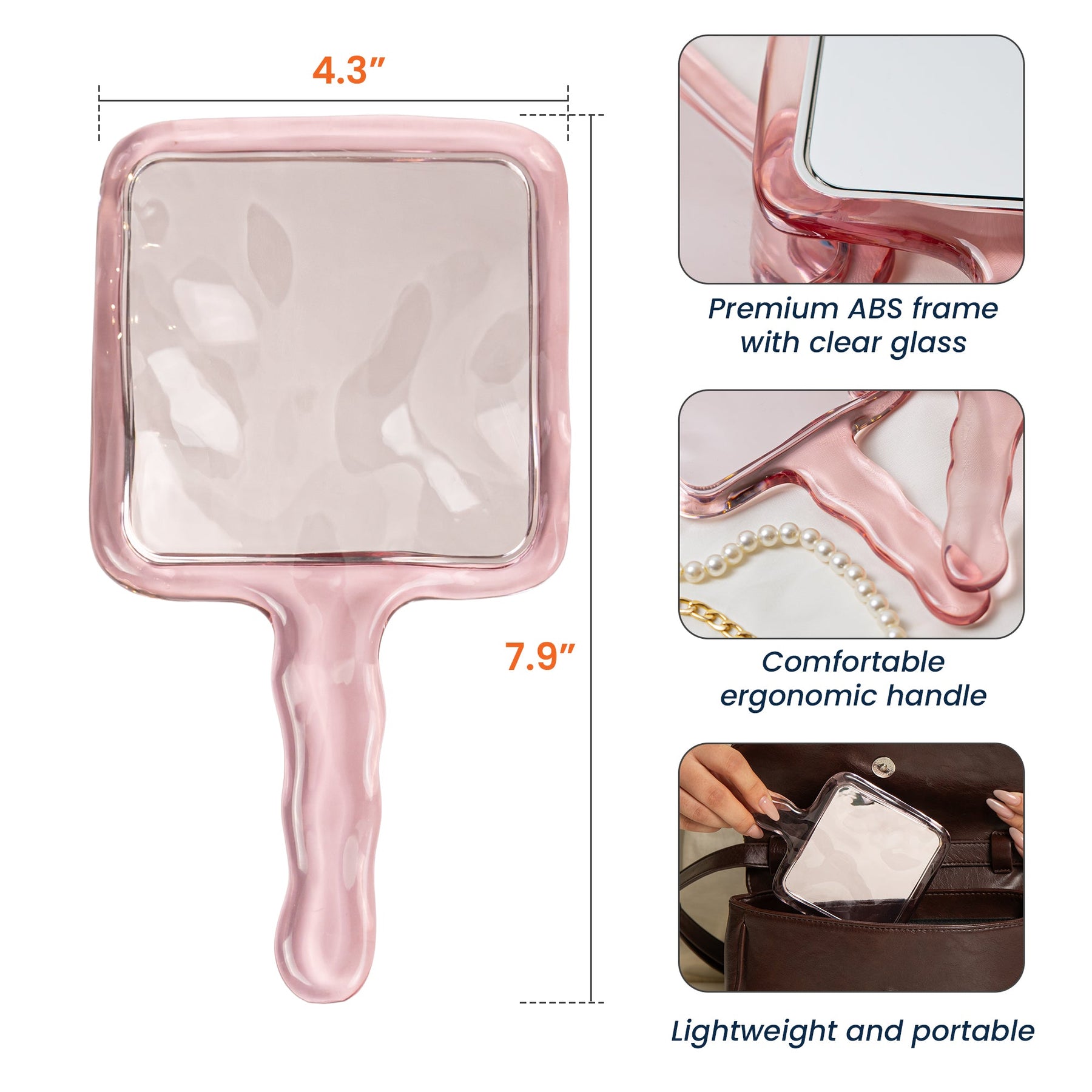 Kid Birth Flower God Says I Am - Personalized Handheld Mirror