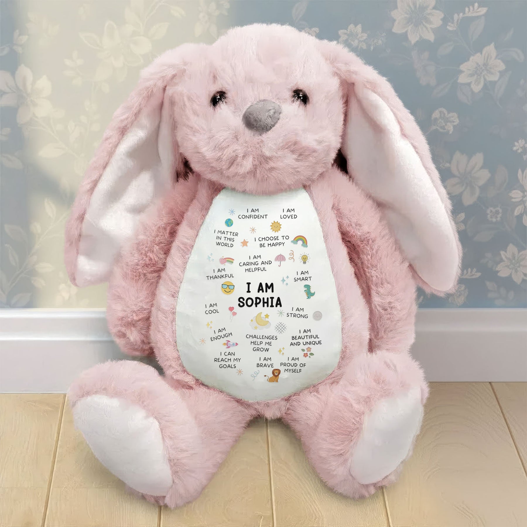 Kid Affirmation - Personalized Bunny Plush