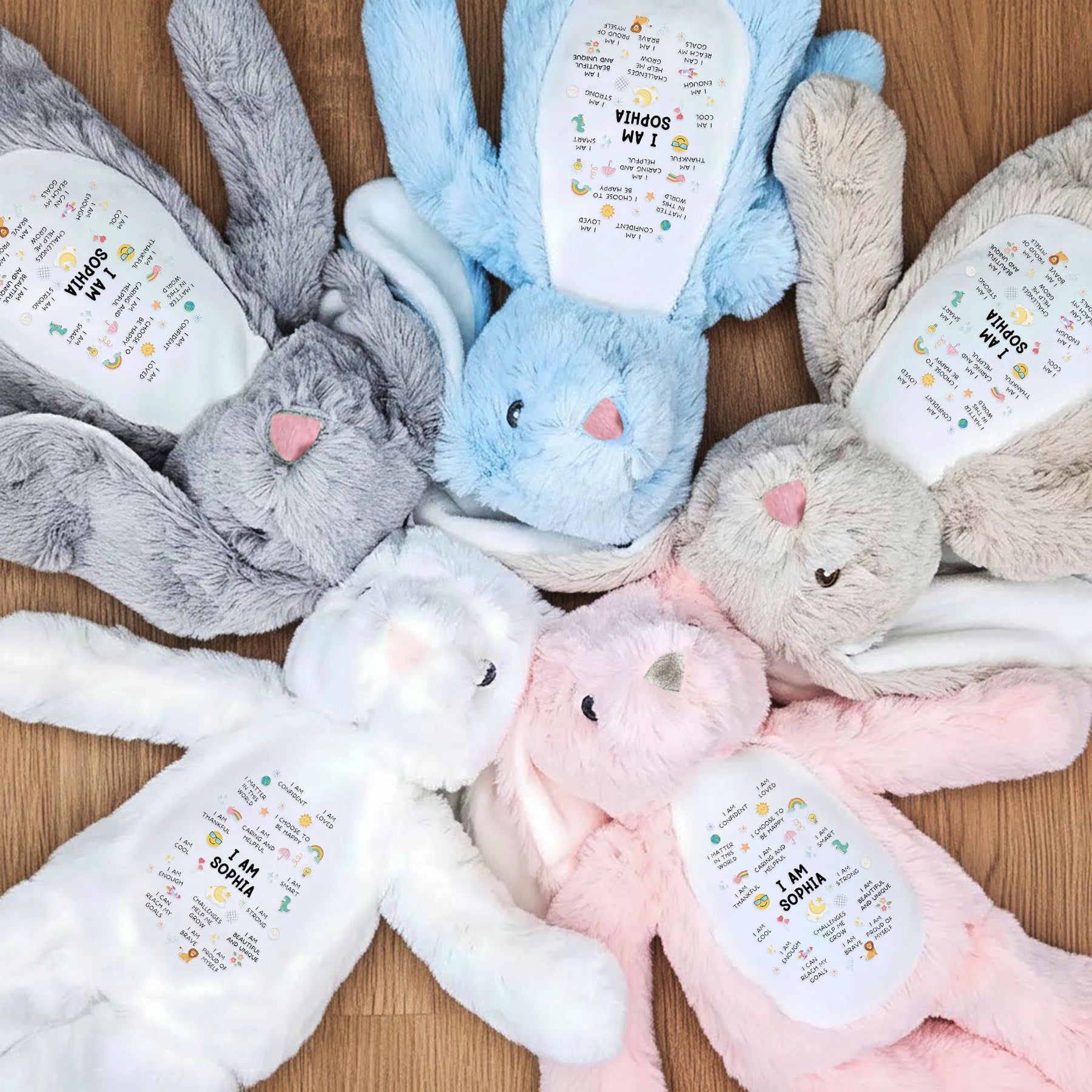 Kid Affirmation - Personalized Bunny Plush