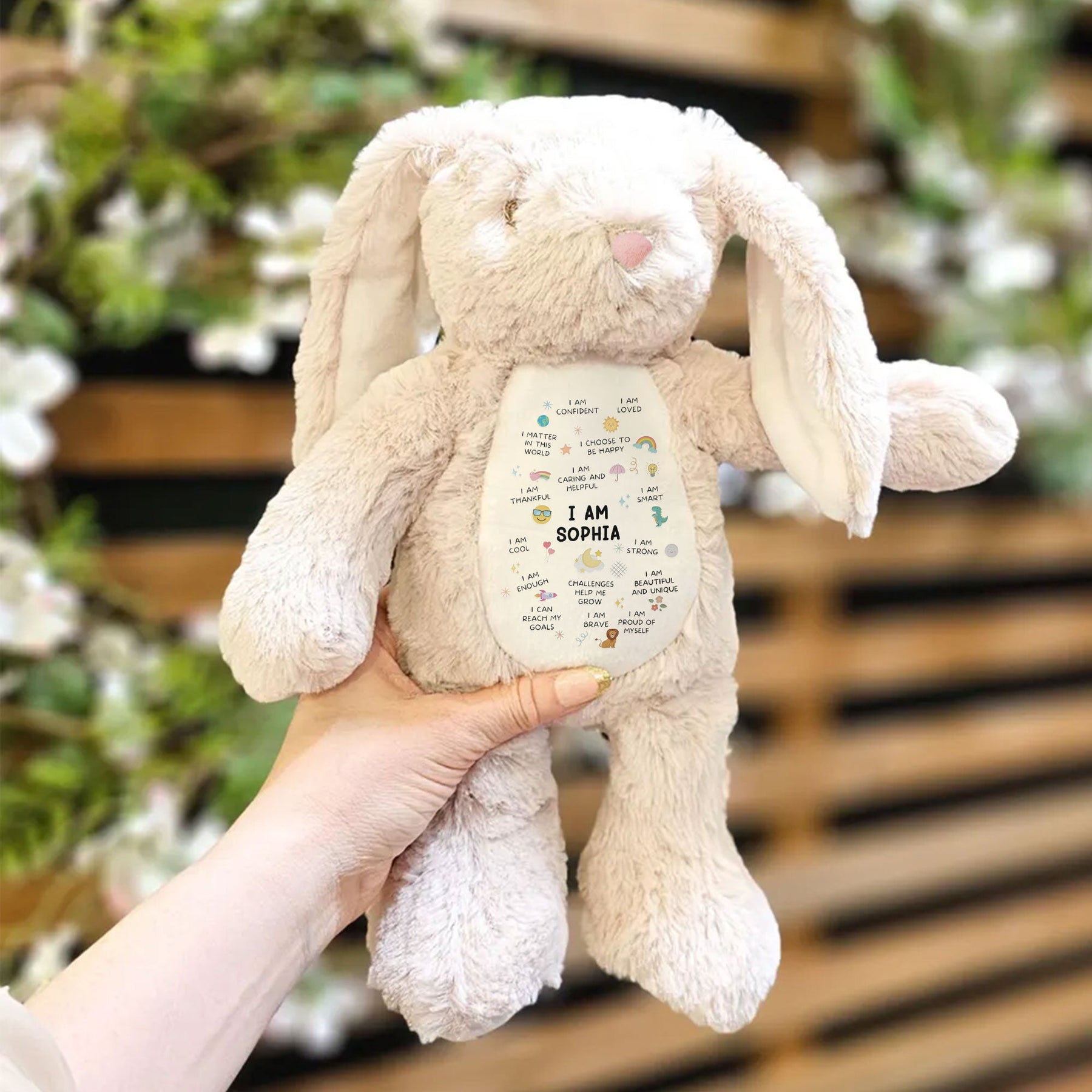 Kid Affirmation - Personalized Bunny Plush