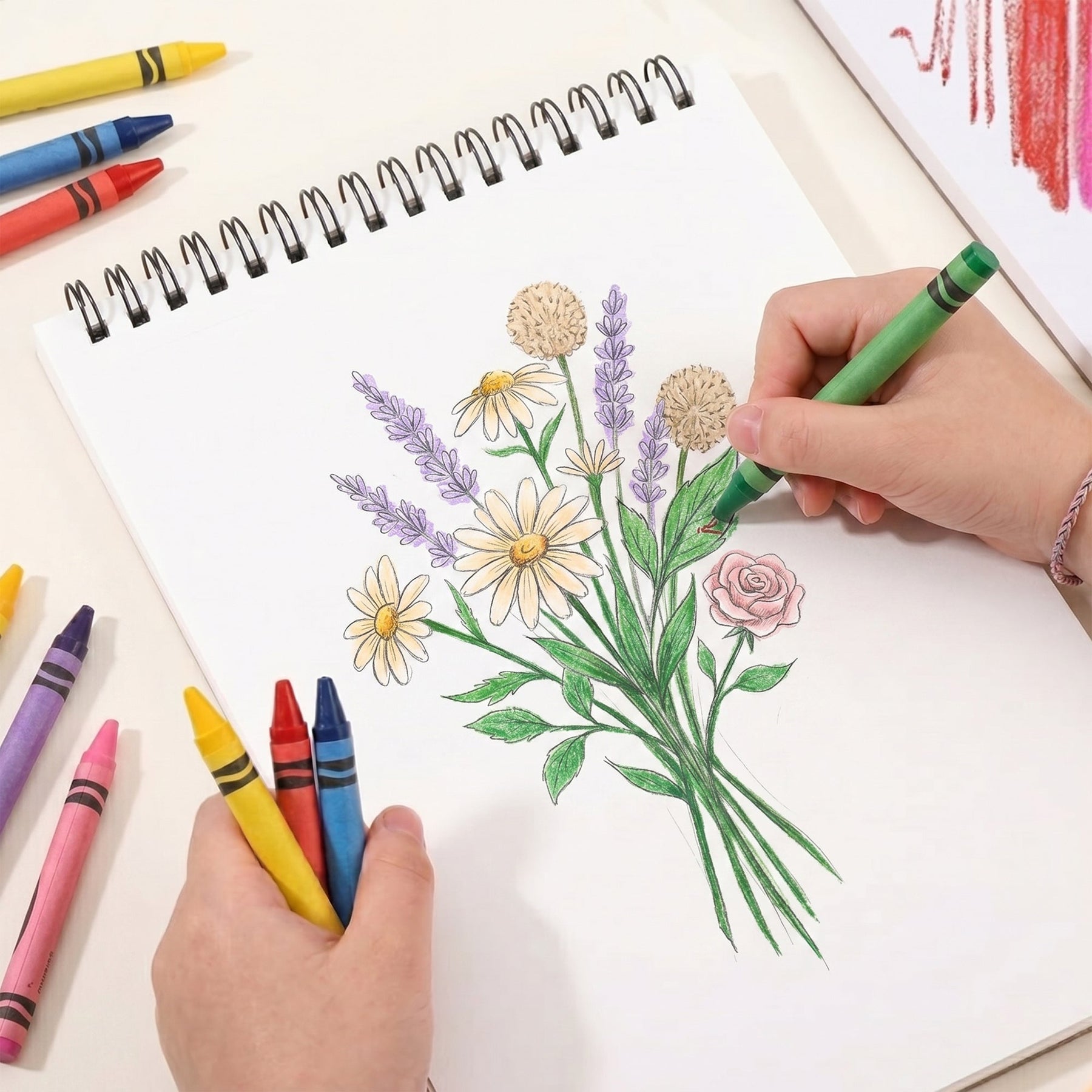 Kid Pattern With Custom Name - Personalized Sketch Book