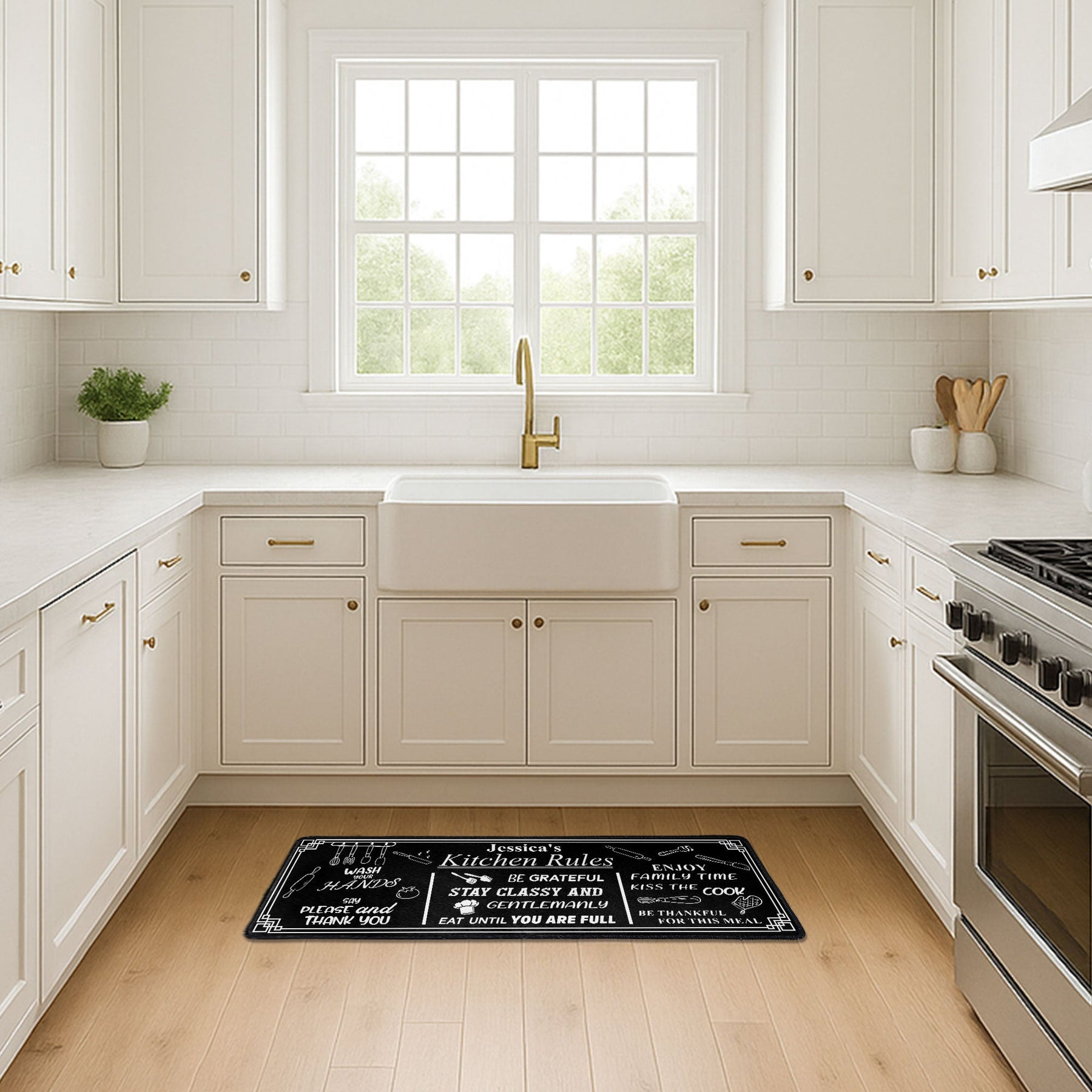 Kitchen Rules - Personalized Runner Rug