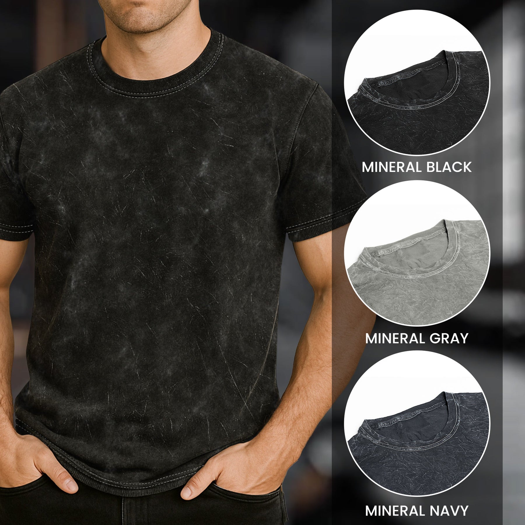 Legend, Husband, Dad And Grandpa - Personalized Acid Wash T‑Shirt