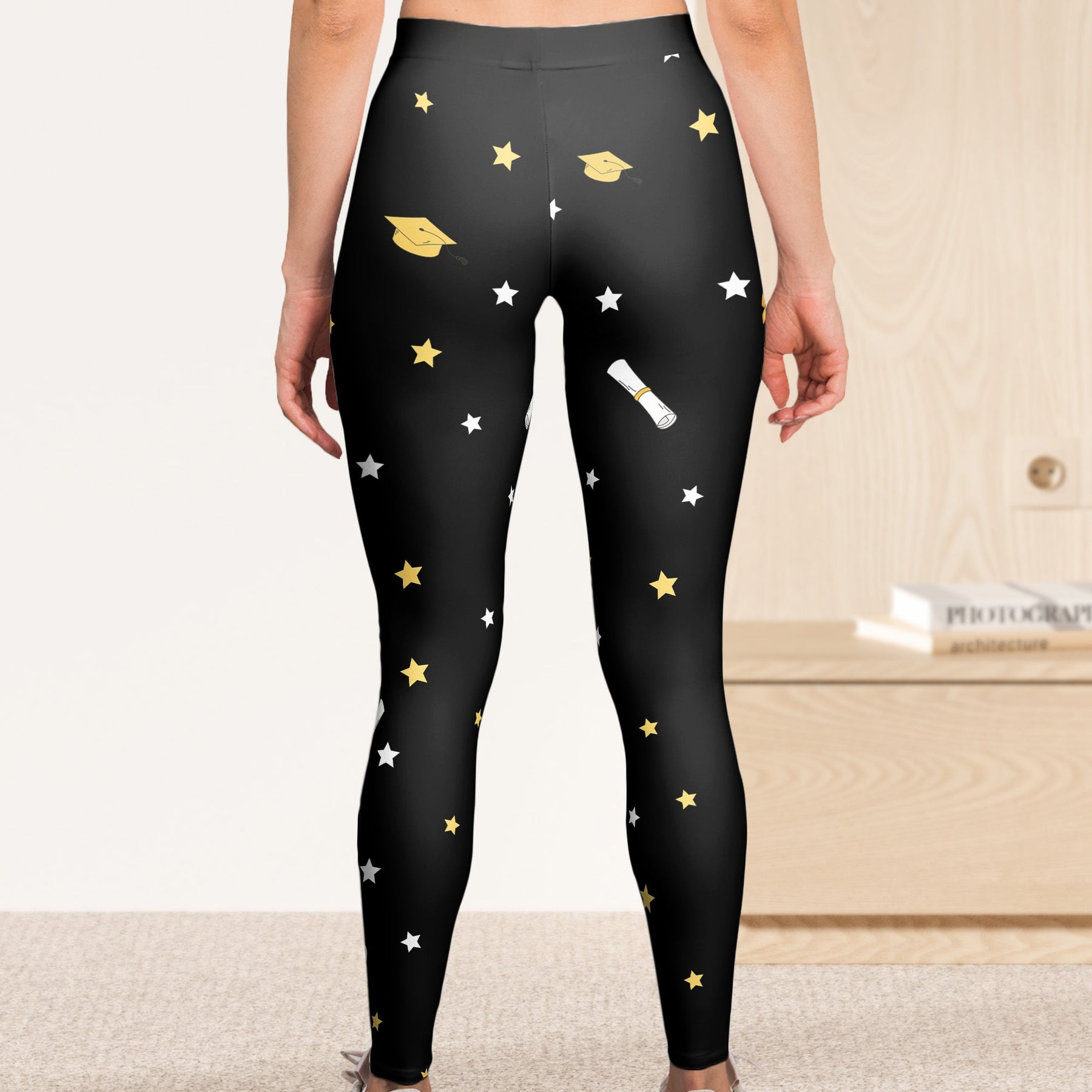 Leggings I Graduated Can I Go Back To Bed - Personalized Leggings