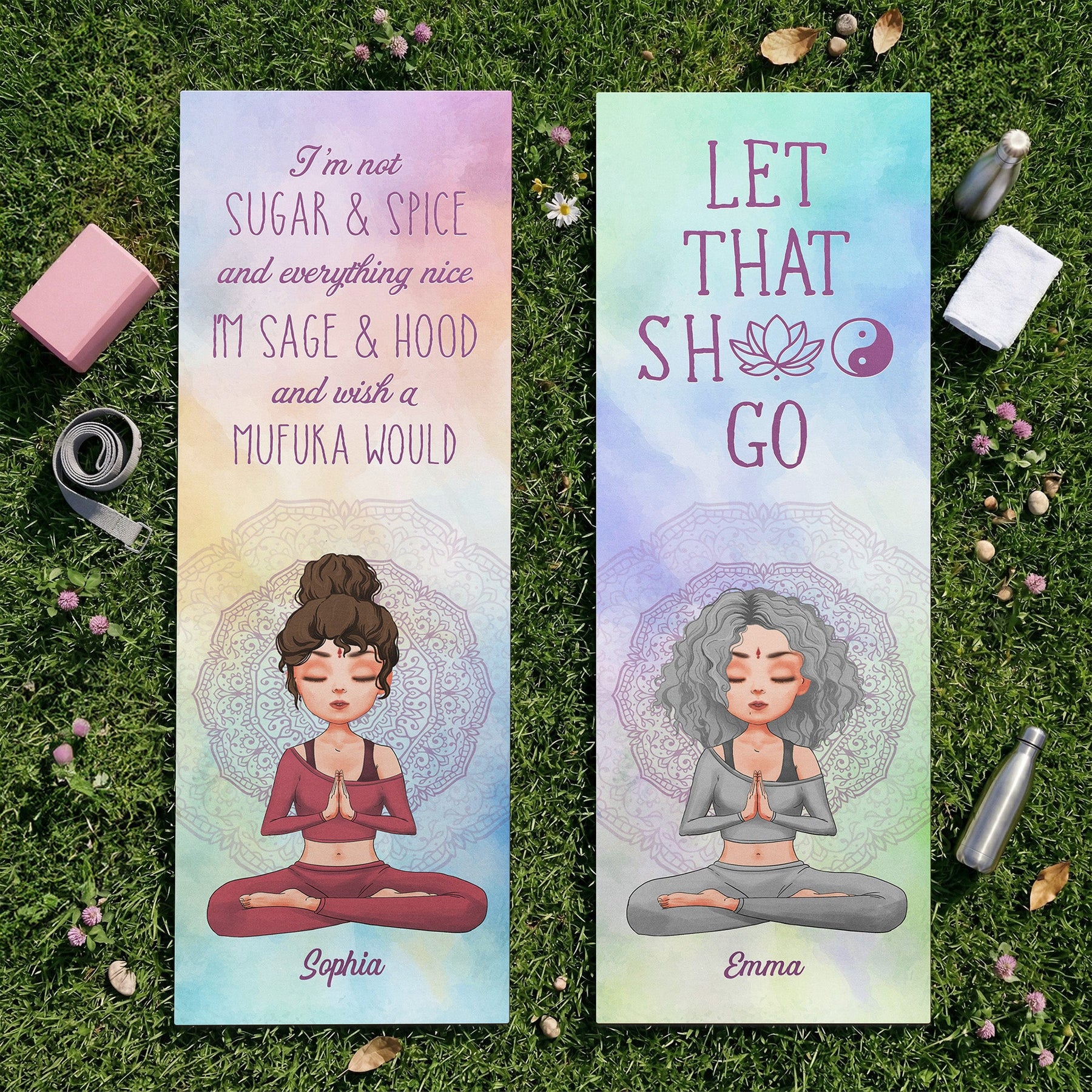 Let That Sh*t Go - Personalized Yoga Mat