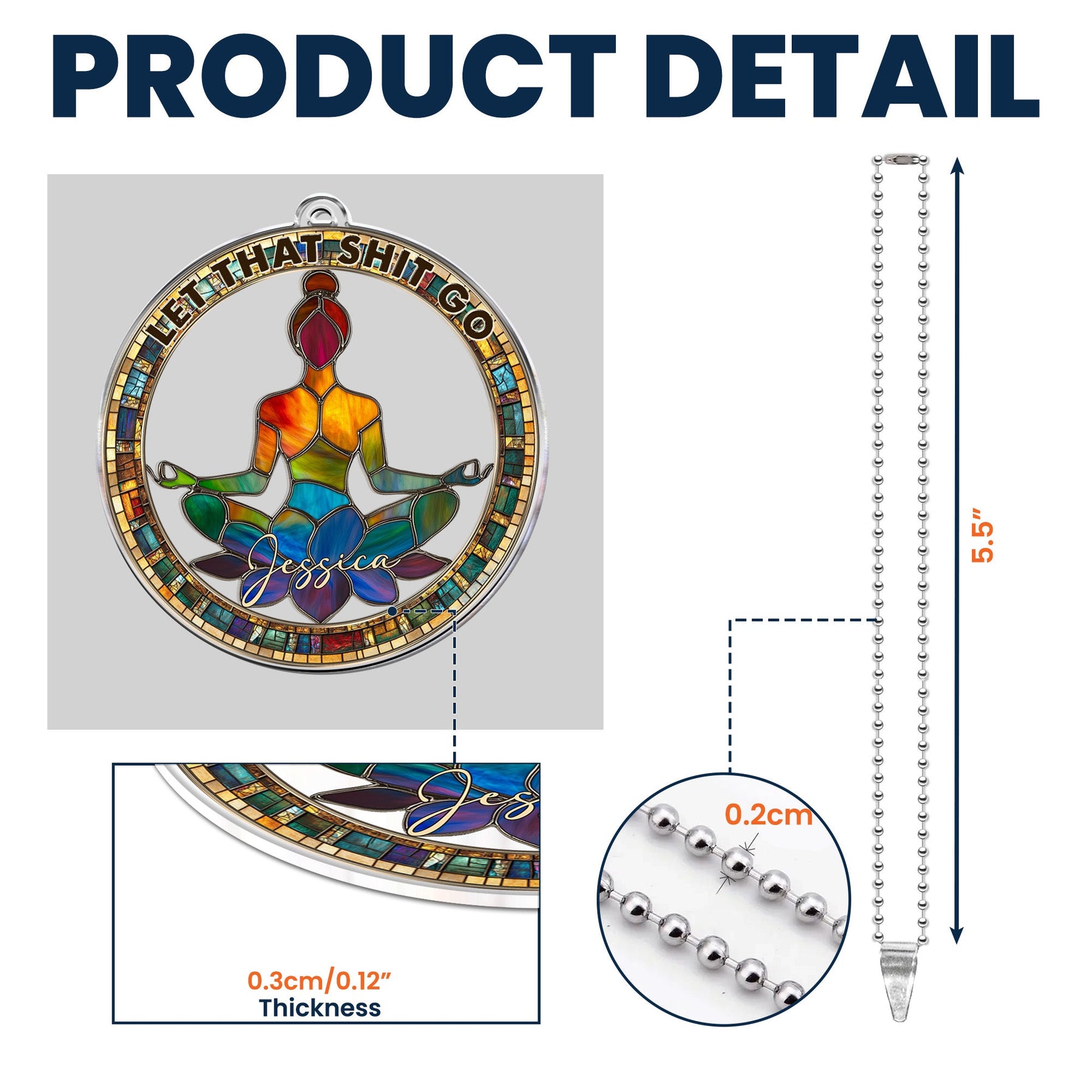Let That Sht Go - Personalized Rear View Mirror Accessory