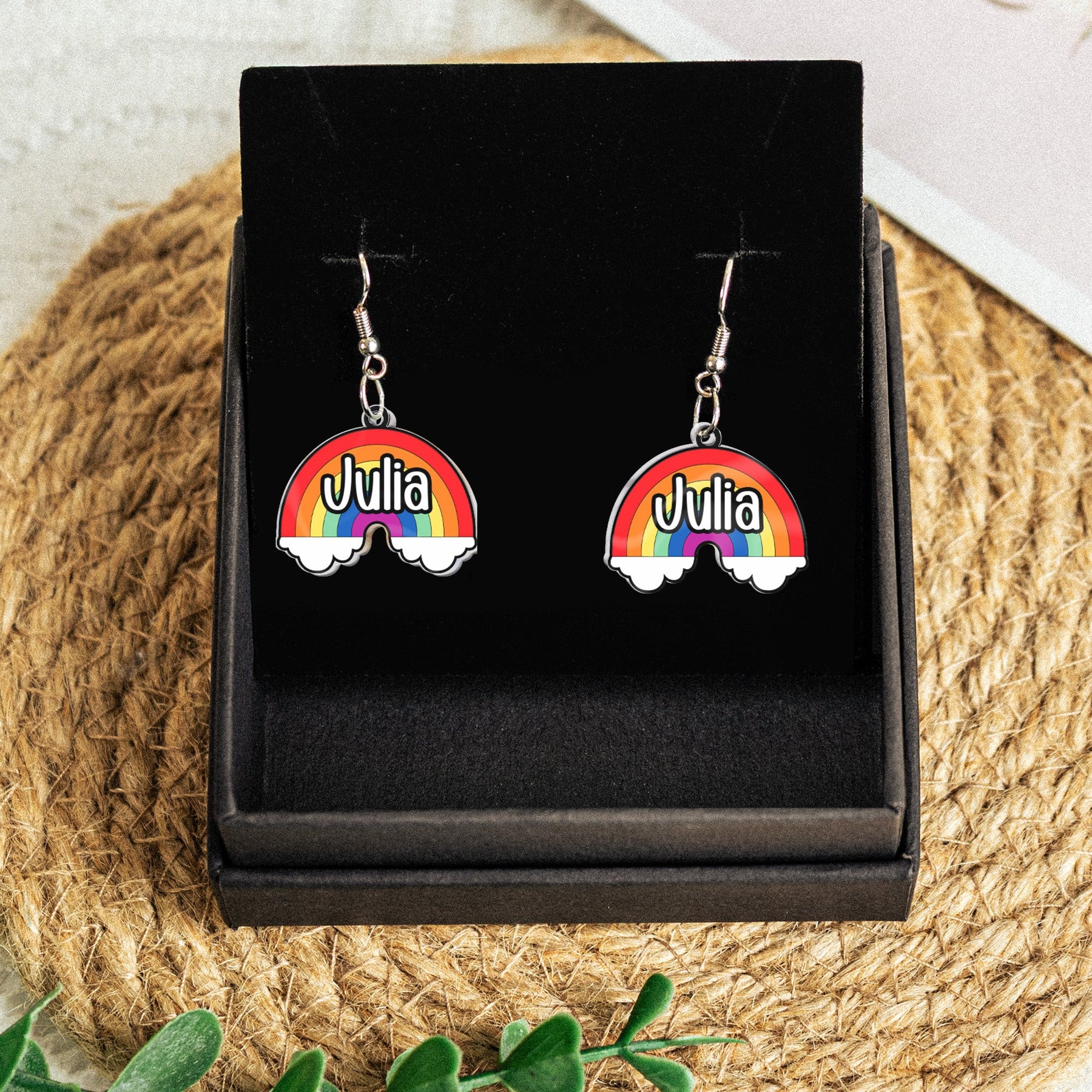 LGBTQ+ Pride Flag - Personalized Acrylic Earrings