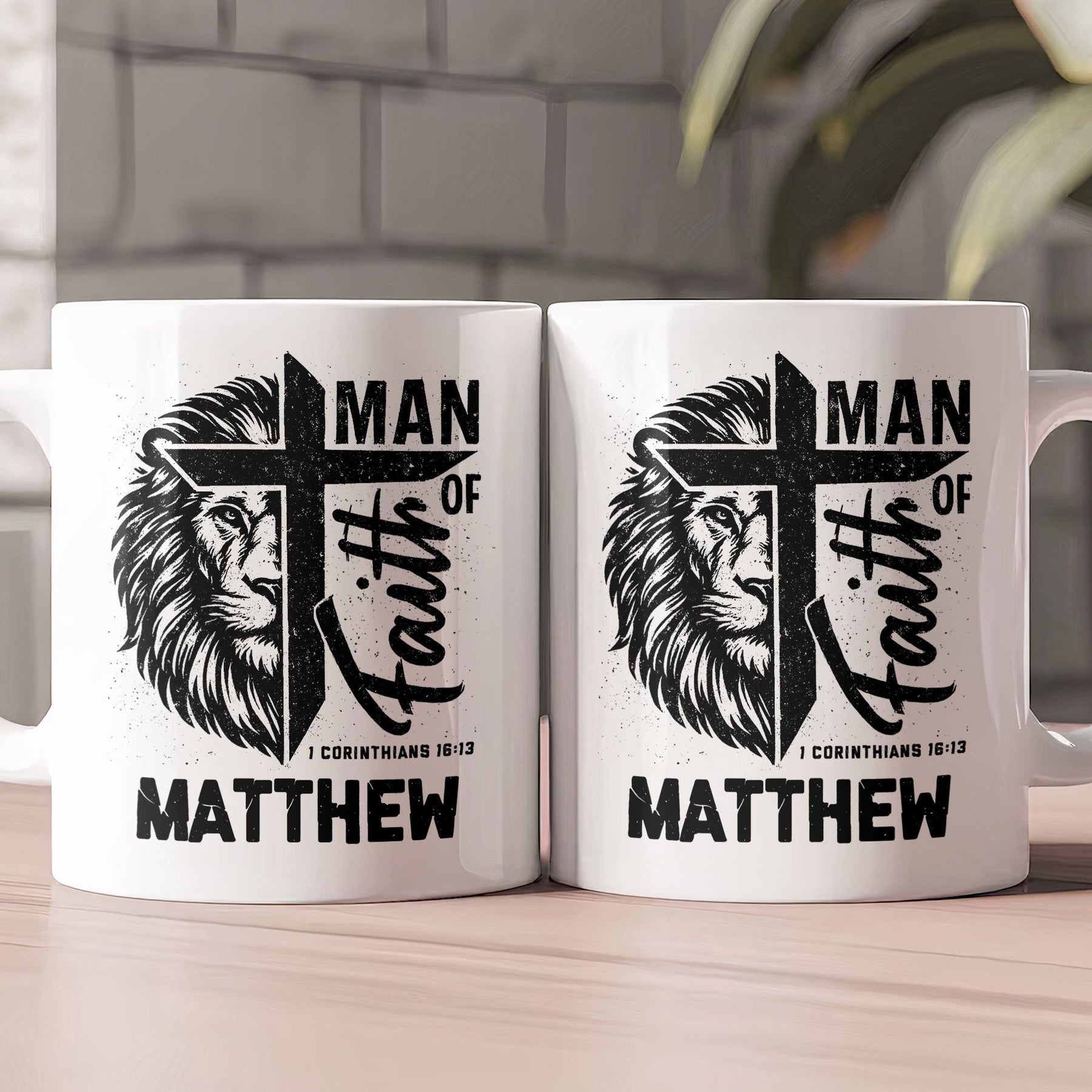Man Of Faith Christian Bible Verse - Personalized Mug