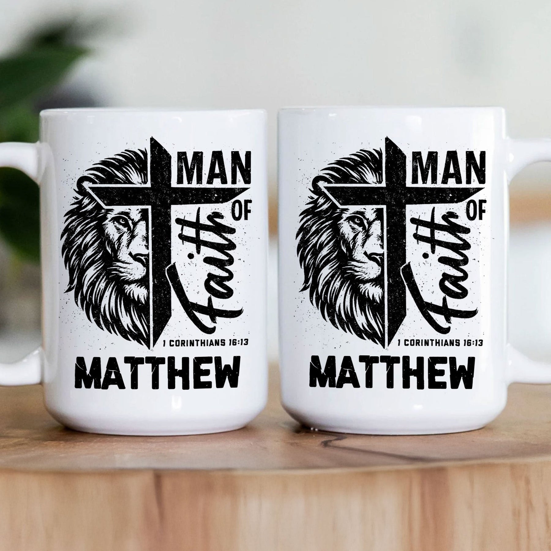Man Of Faith Christian Bible Verse - Personalized Mug