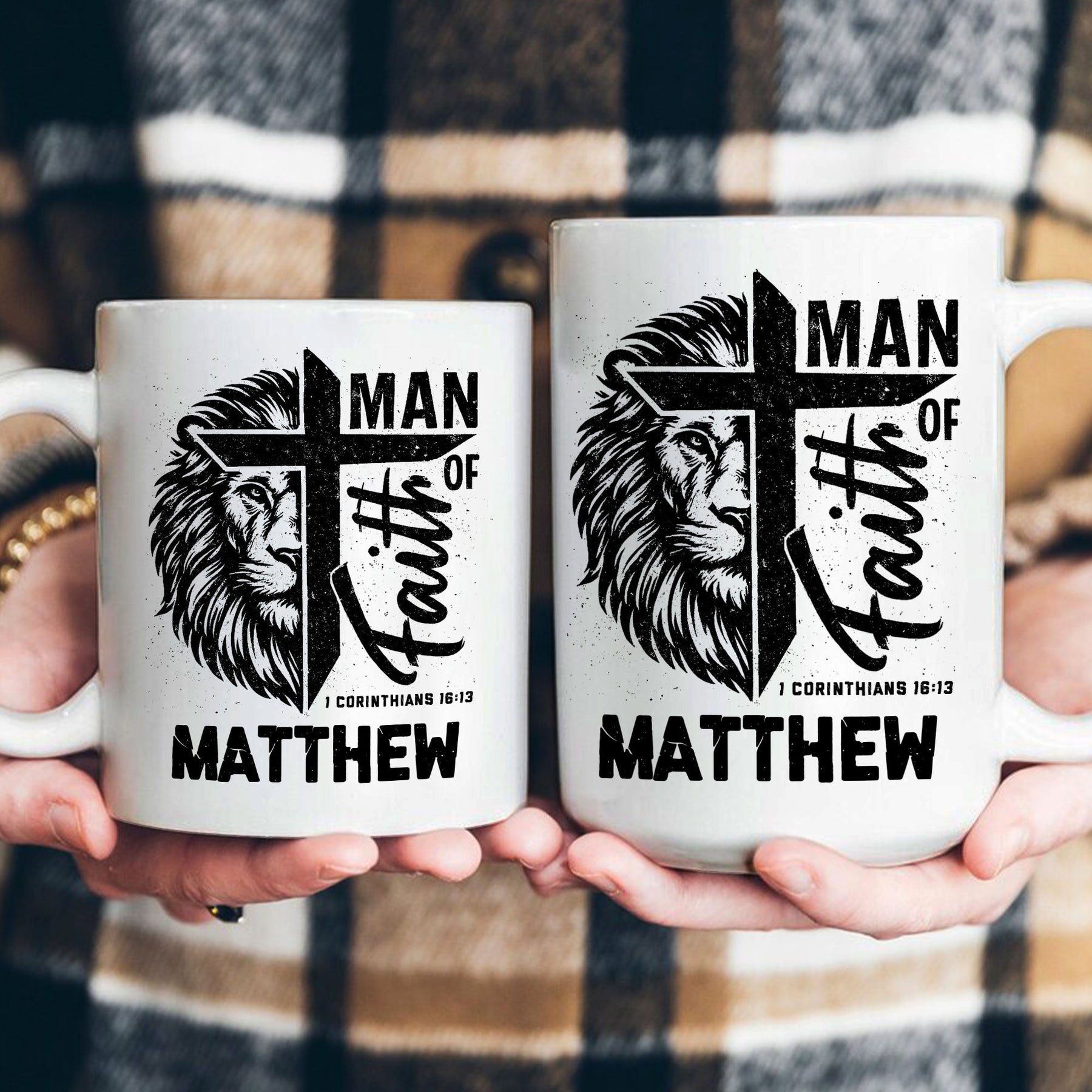 Man Of Faith Christian Bible Verse - Personalized Mug