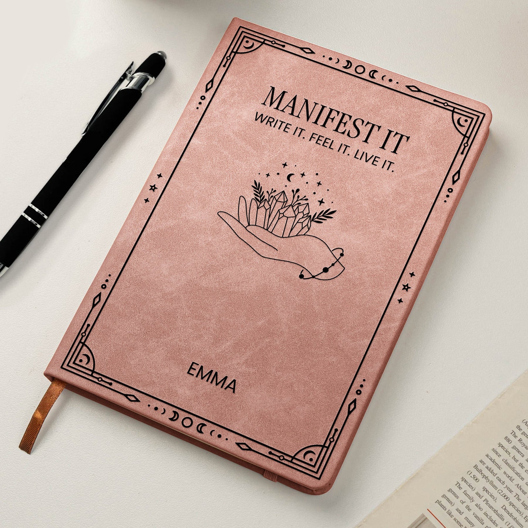 Manifestation Journal - Personalized Leather Journal