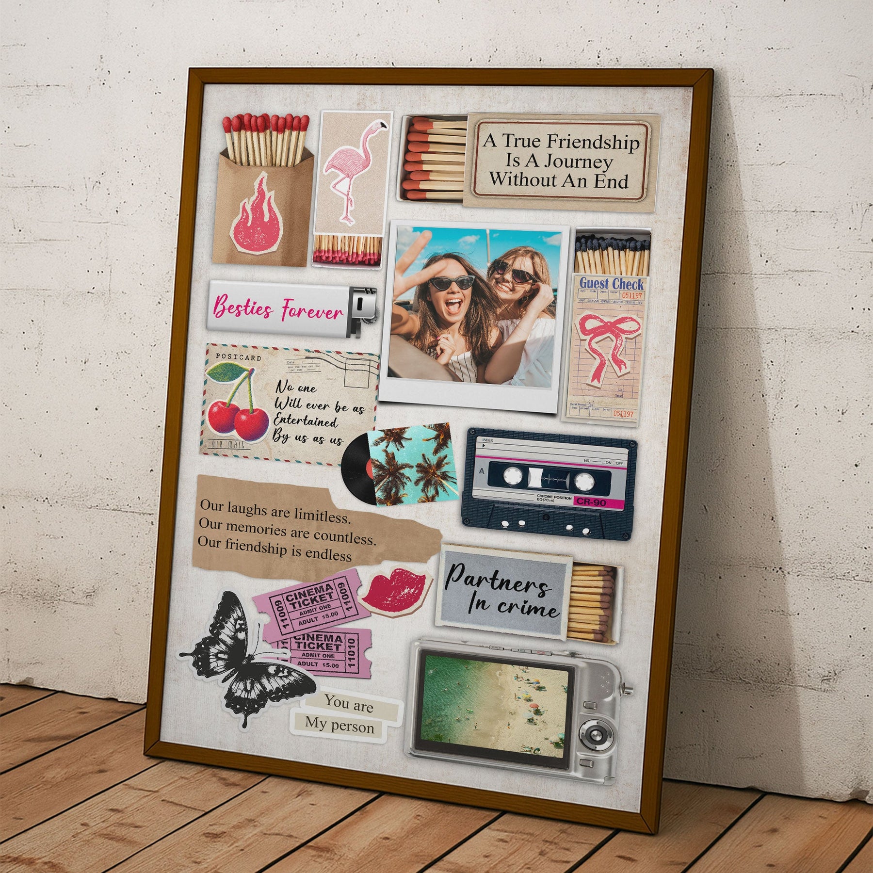 Matchbox Friendship Gift For Besties - Personalized Photo Poster