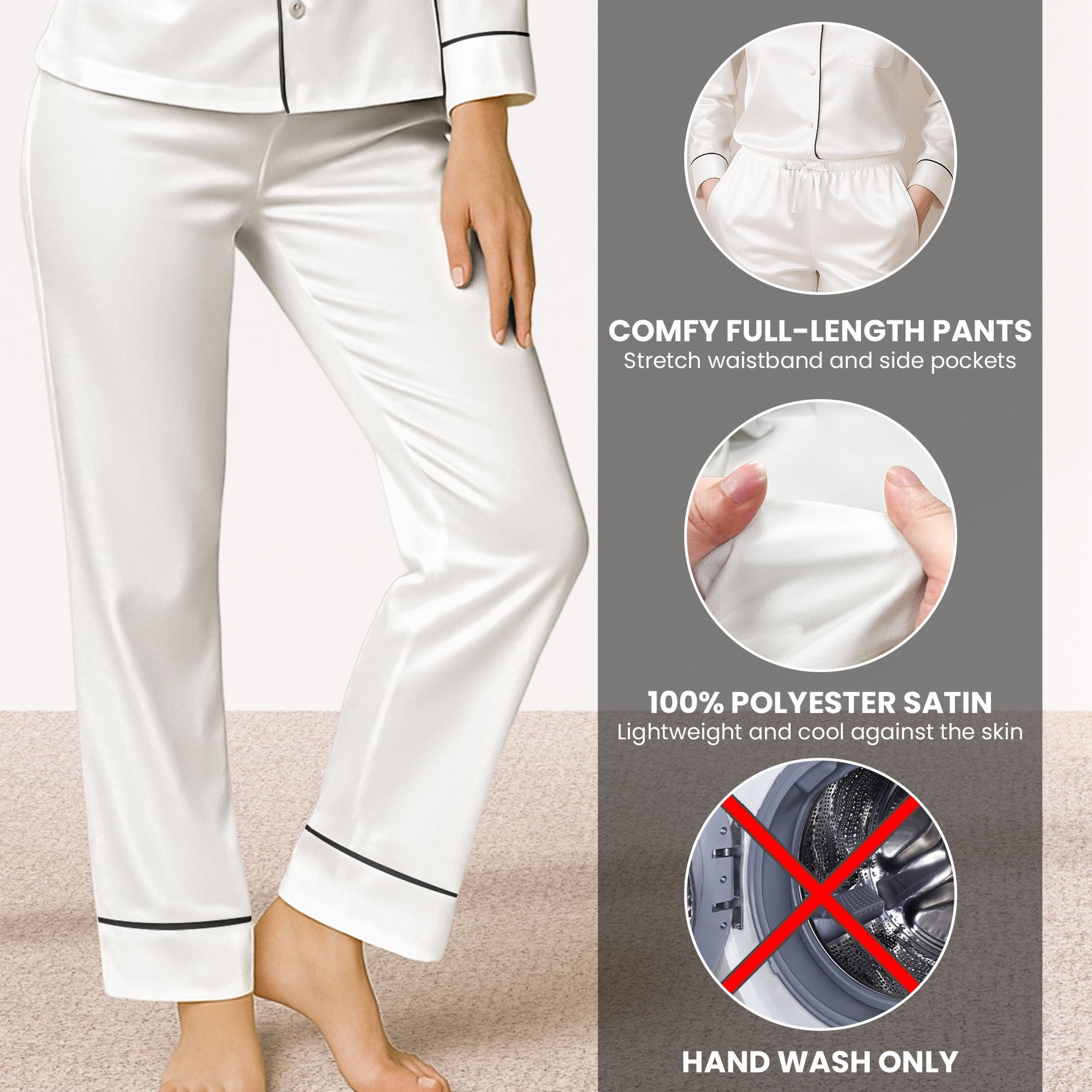 May All The Evil Eyes In My Life Go Blind - Personalized Satin Pajama Pants