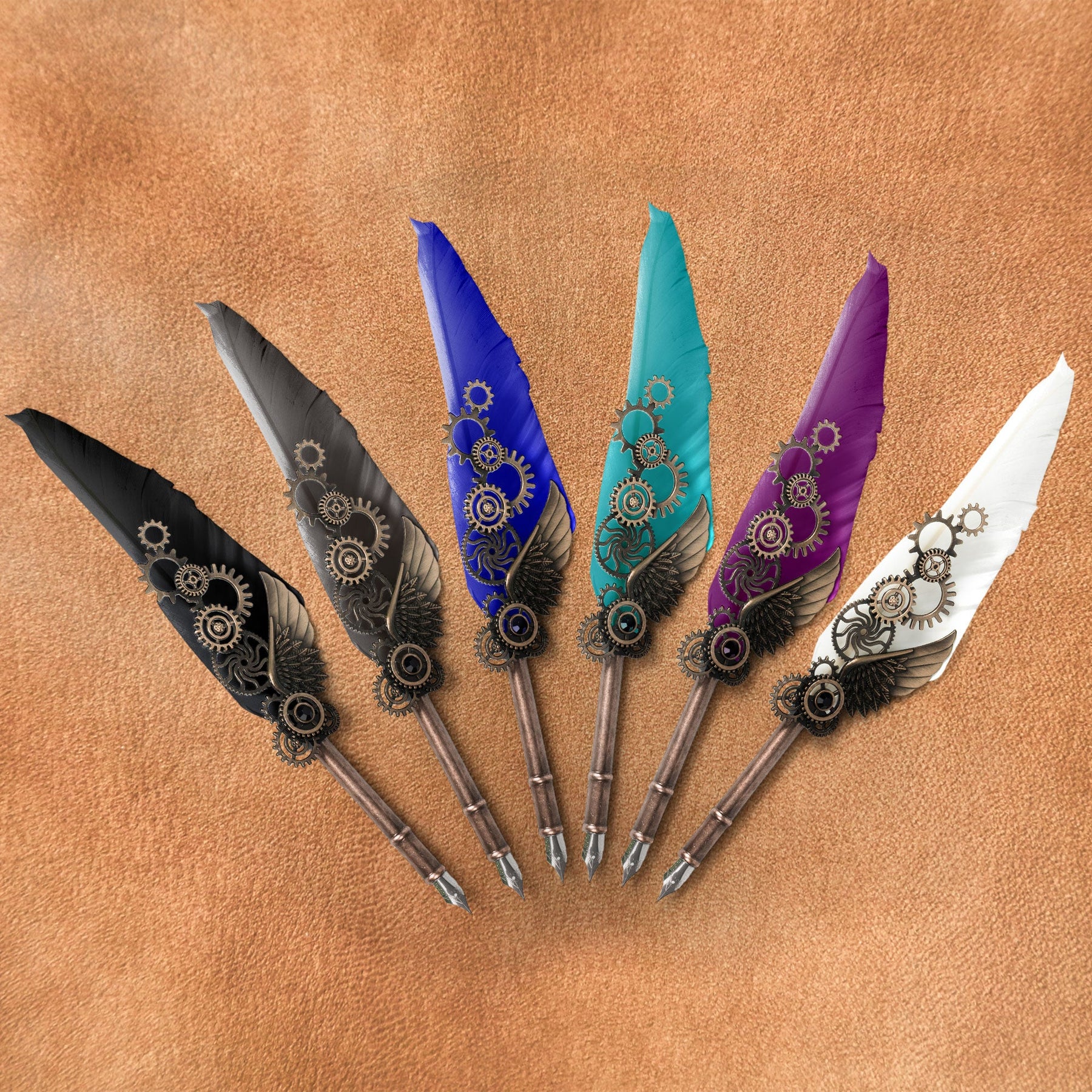 May You Be Proud Of The Work You Do - Feather Pen Set With Custom Card